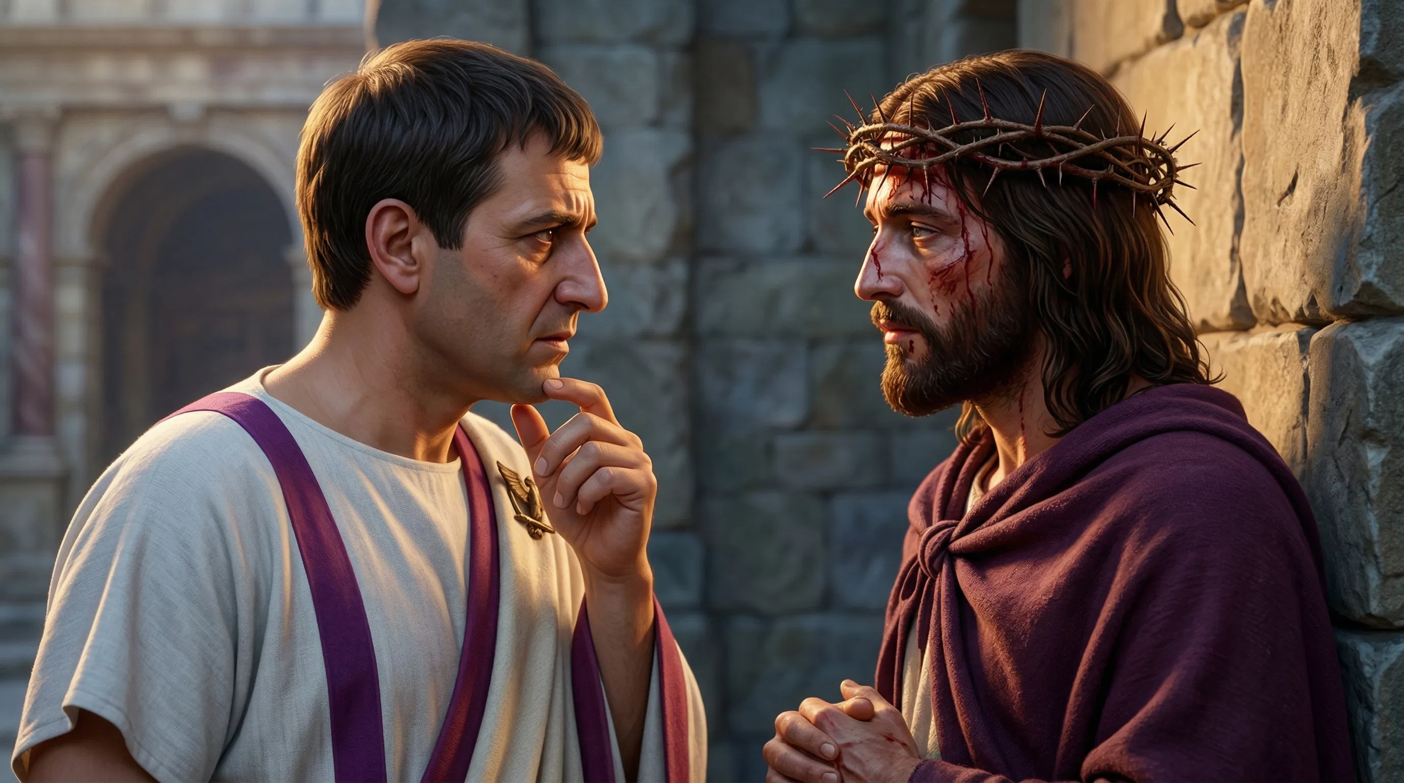 Pilate Questions Christ