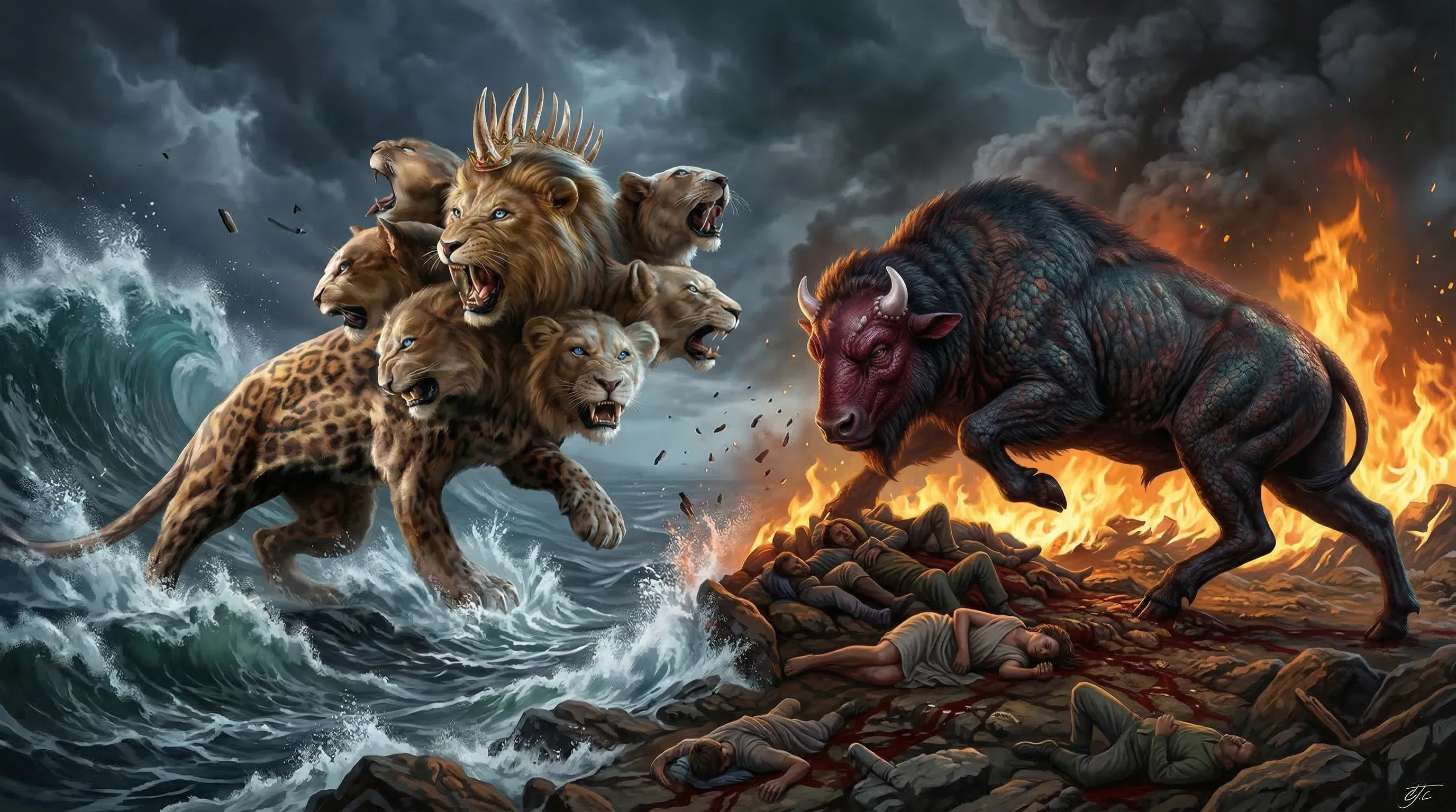 Vision of the Two Beasts of Revelation 13