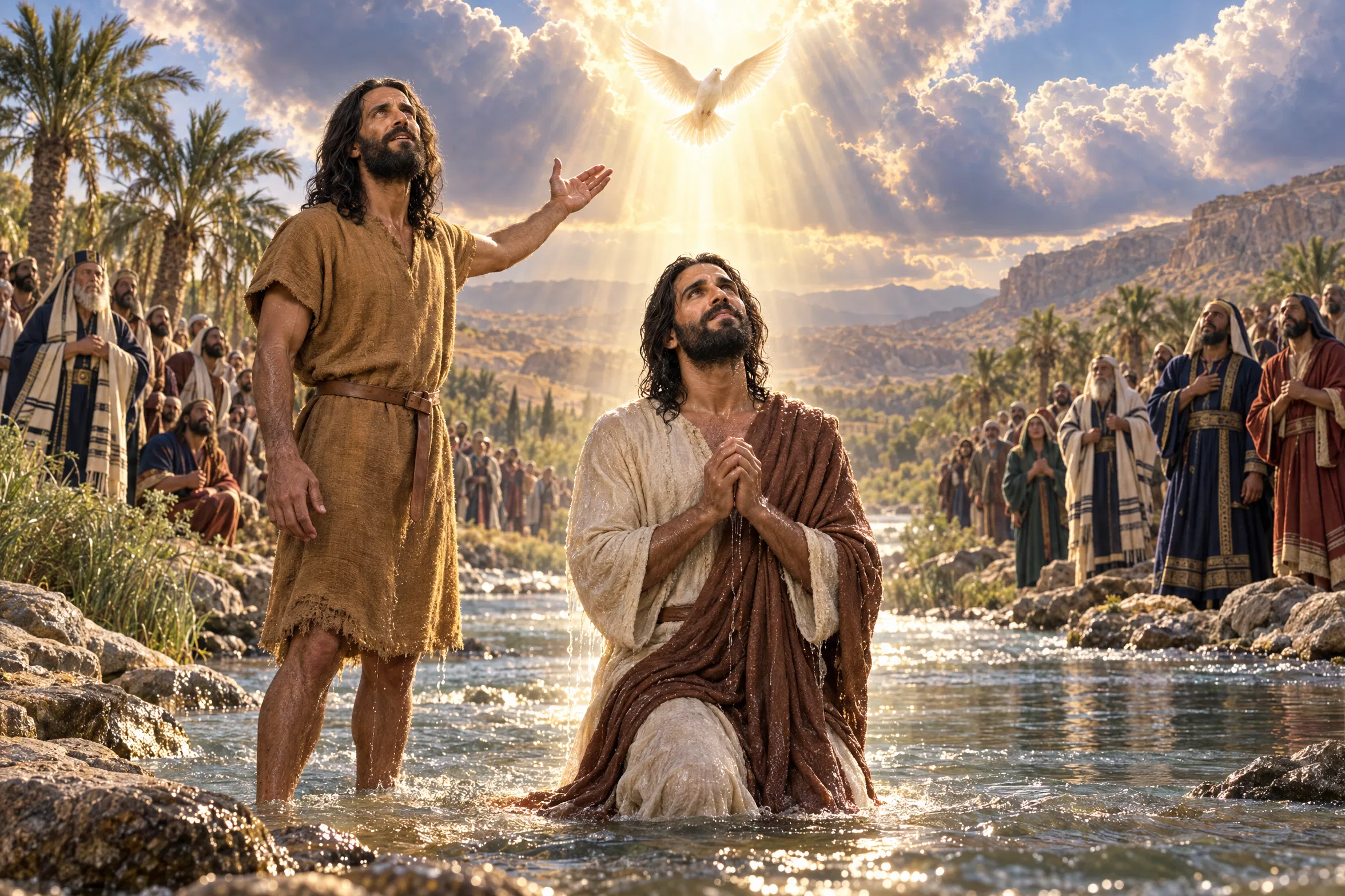 The Sacred Baptism at Jordan River
