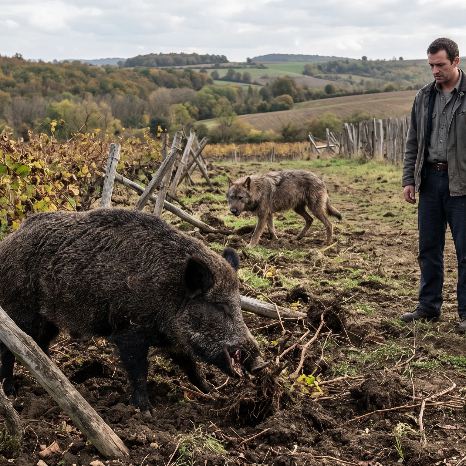 The Wild Boar of the Vineyard