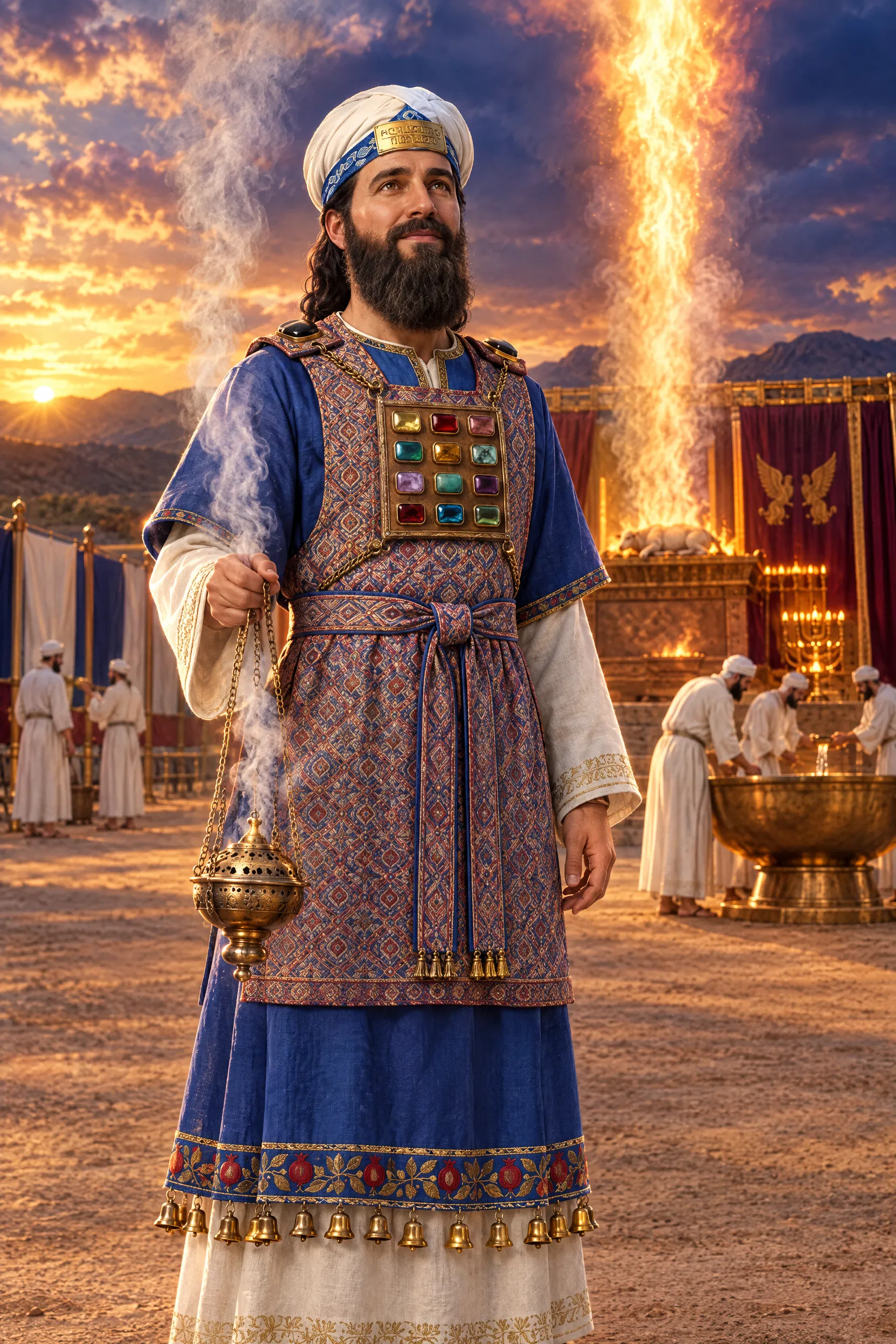 Aaron the High Priest at the Tabernacle