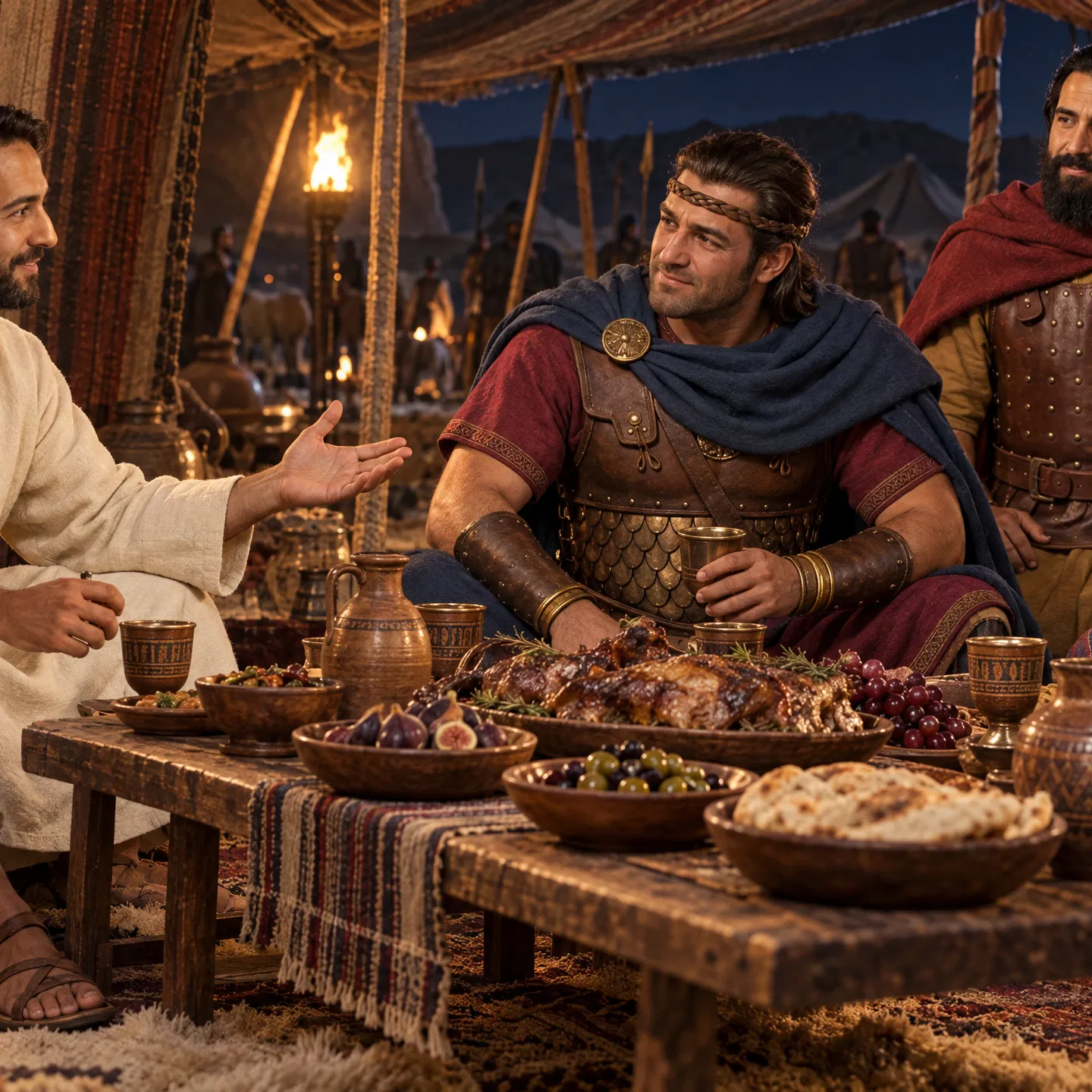 Isaac Makes a Treaty Feast With Abimelech