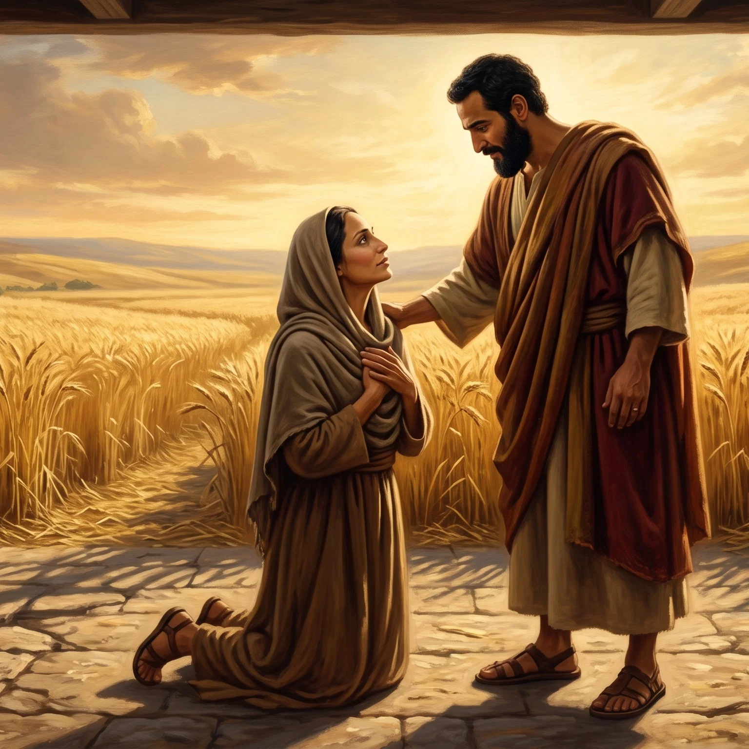 Ruth Finds Refuge Under Divine Wings