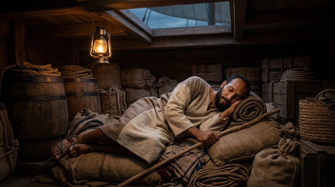 Jonah Sleeps in the Ship's Hold