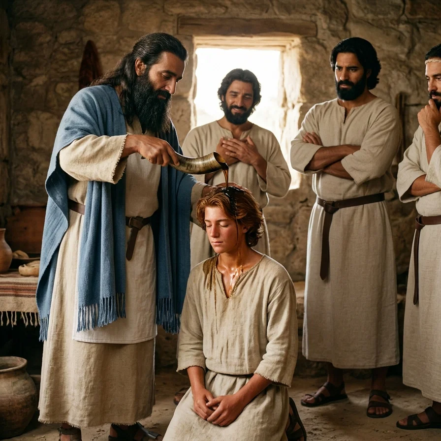 Samuel annointing David