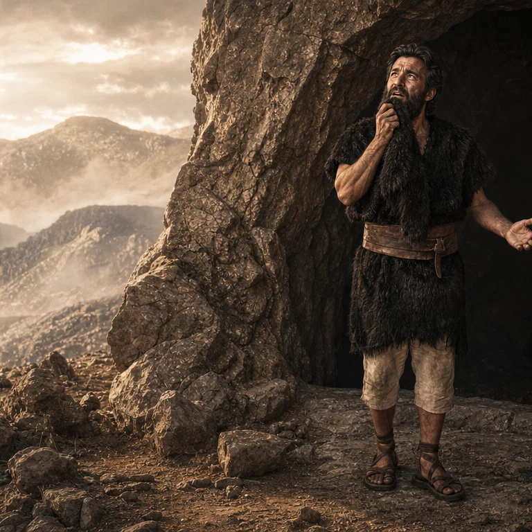 Elijah Seeking Solace at Horeb