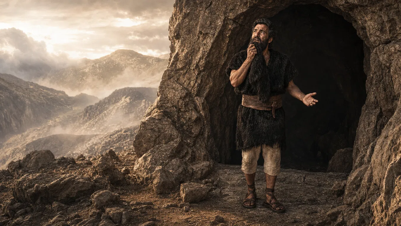 Elijah Seeking Solace at Horeb