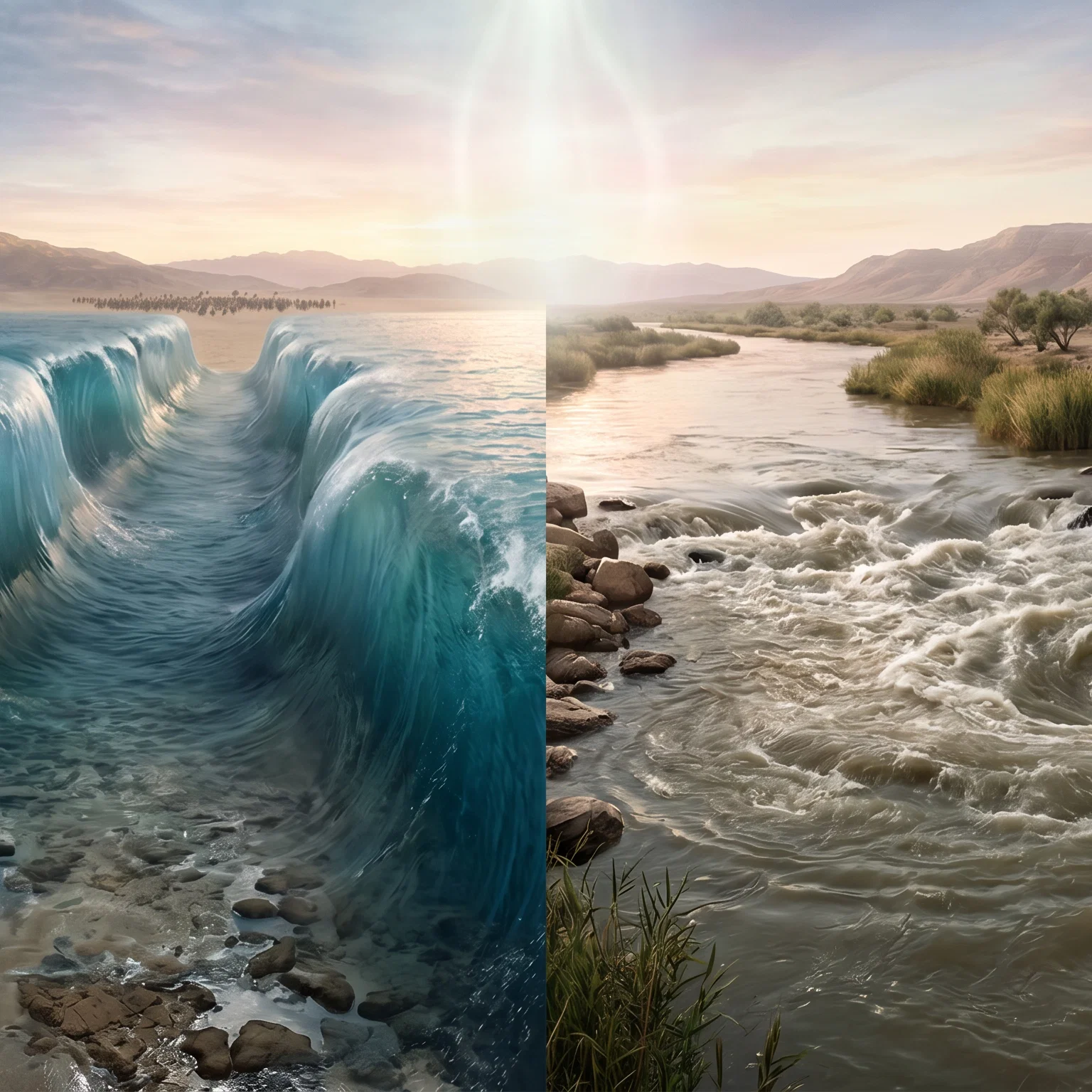 Dividing Waters of Divine Power