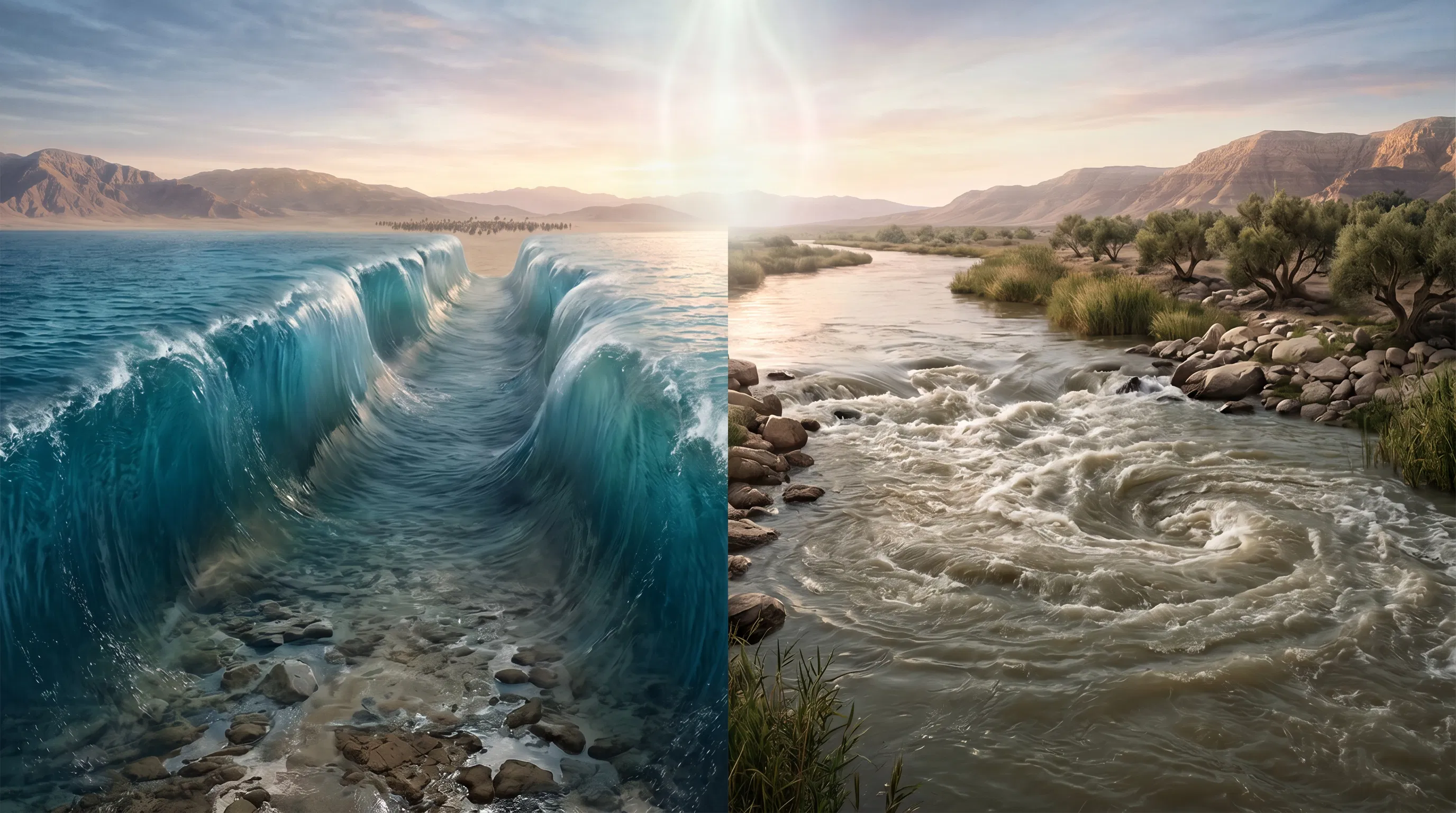 Dividing Waters of Divine Power
