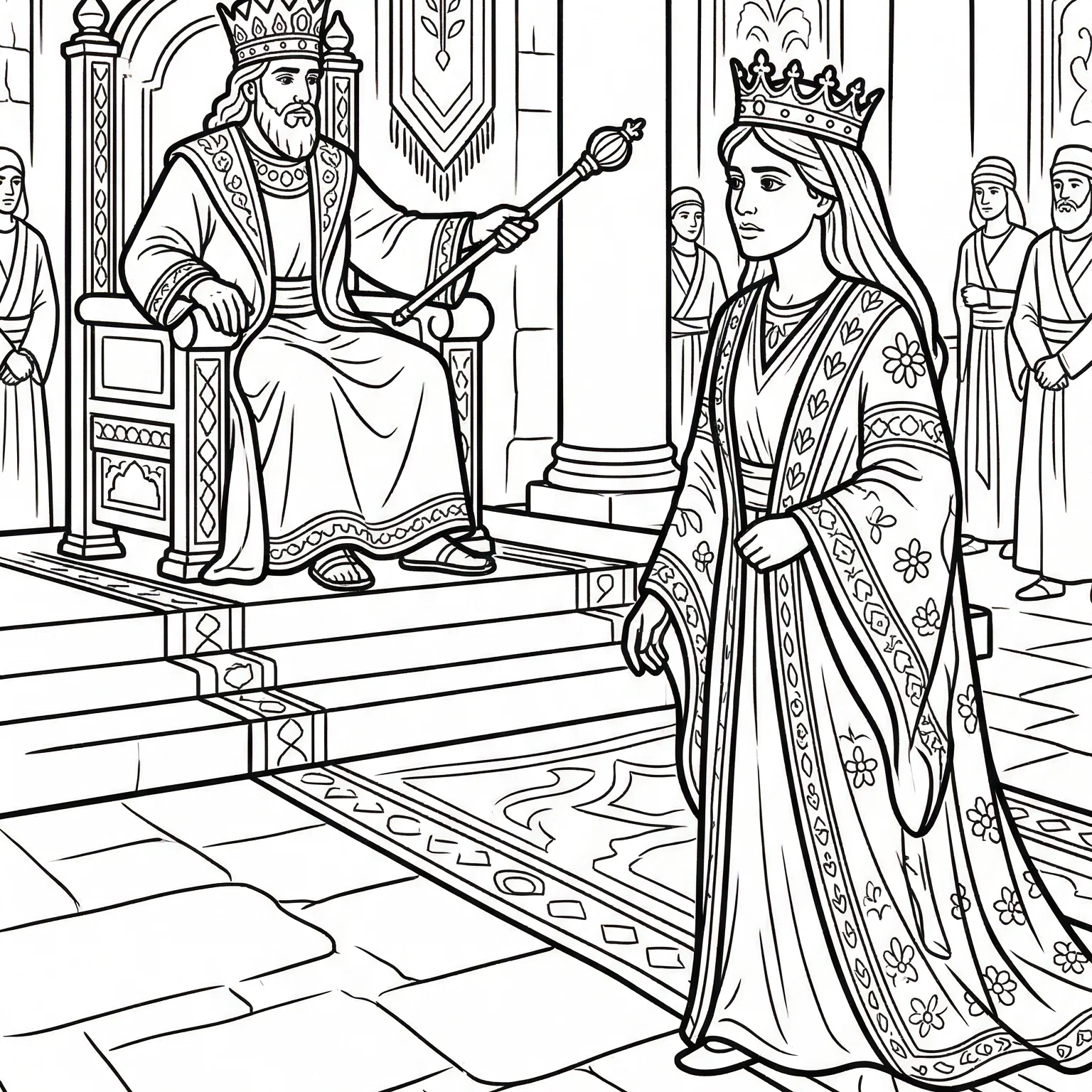 Queen Esther Approaching the King's Throne