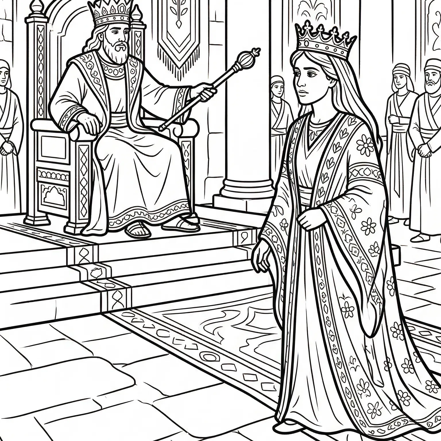 Queen Esther Approaching the King on His Throne