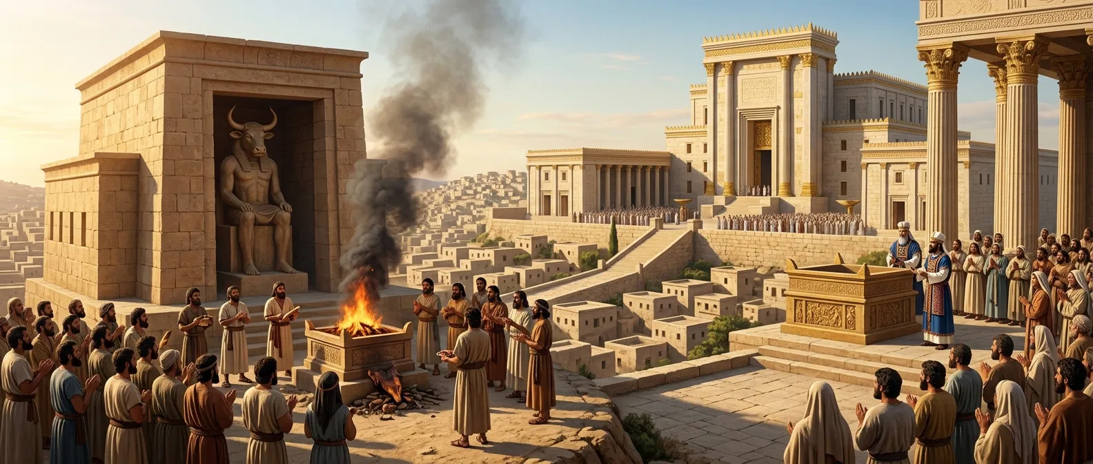 Temple of Chemosh Beside Solomon's Temple in Jerusalem