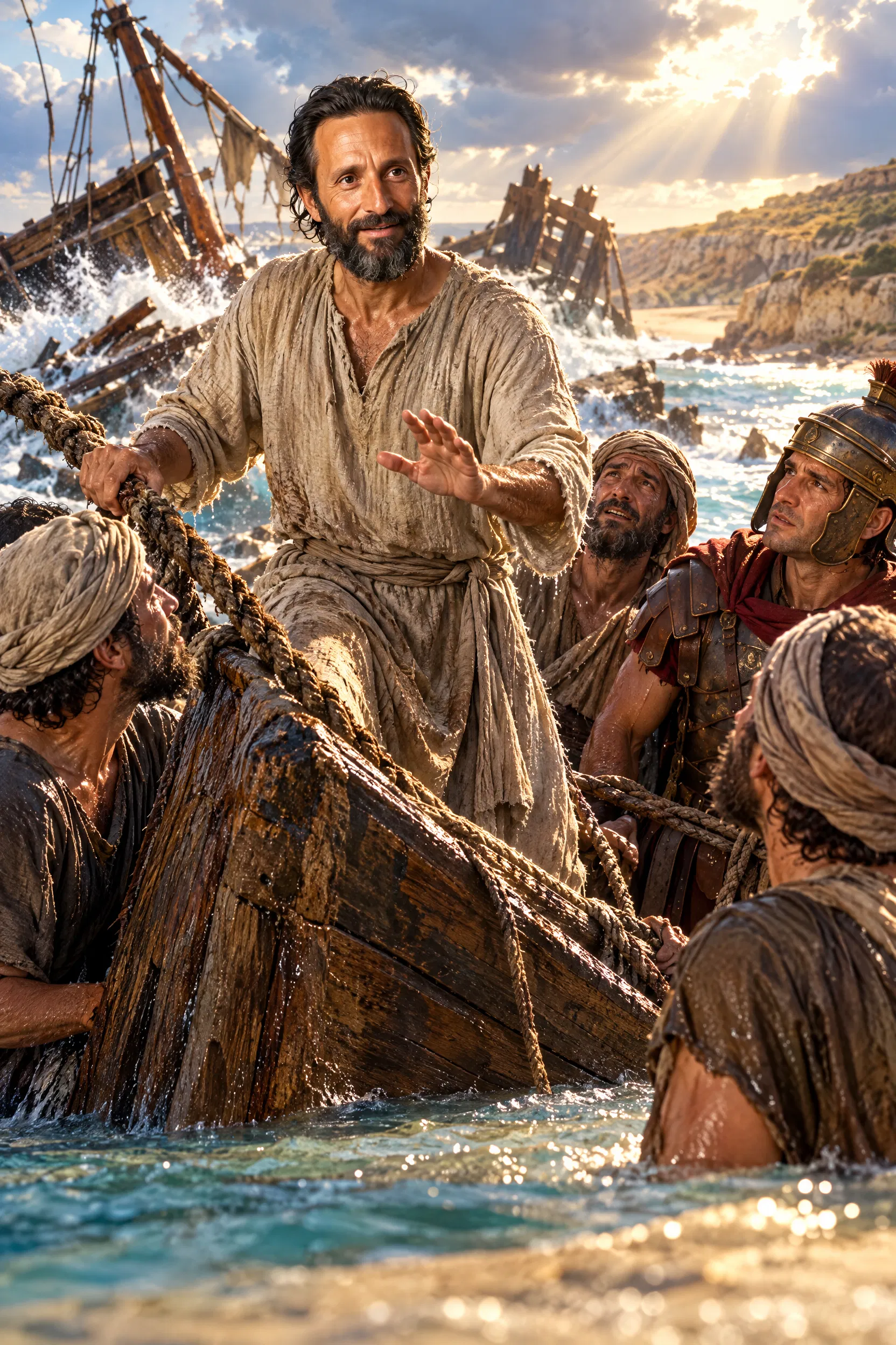 Paul Encourages the Shipwrecked Crew off Malta