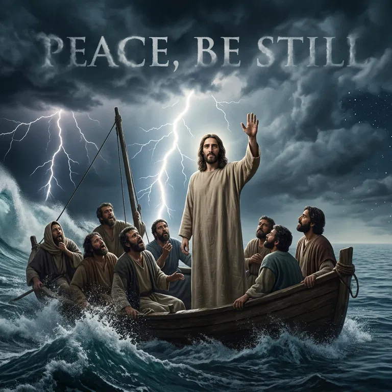 Jesus Calms the Storm on the Sea
