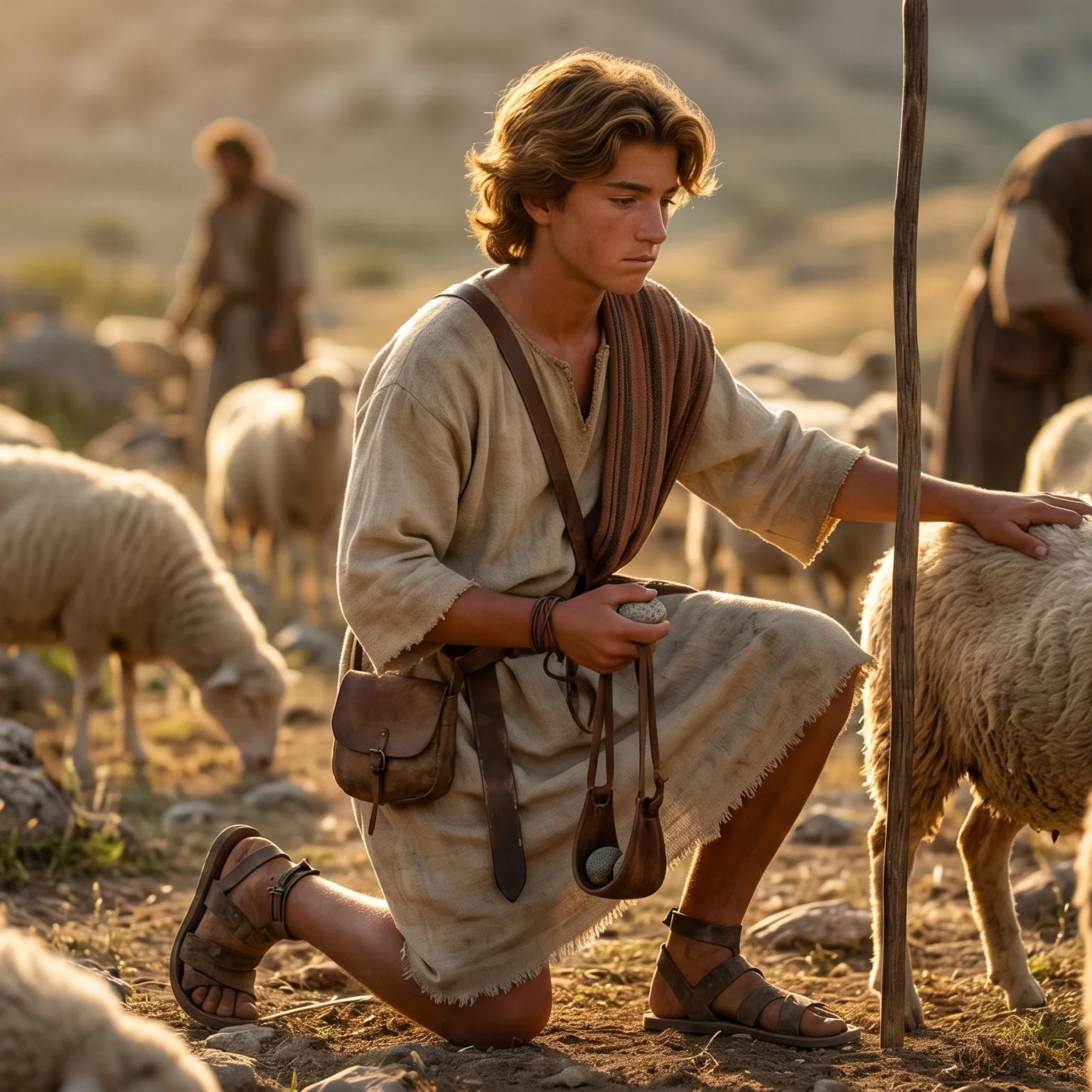 Young David Tends His Father's Sheep