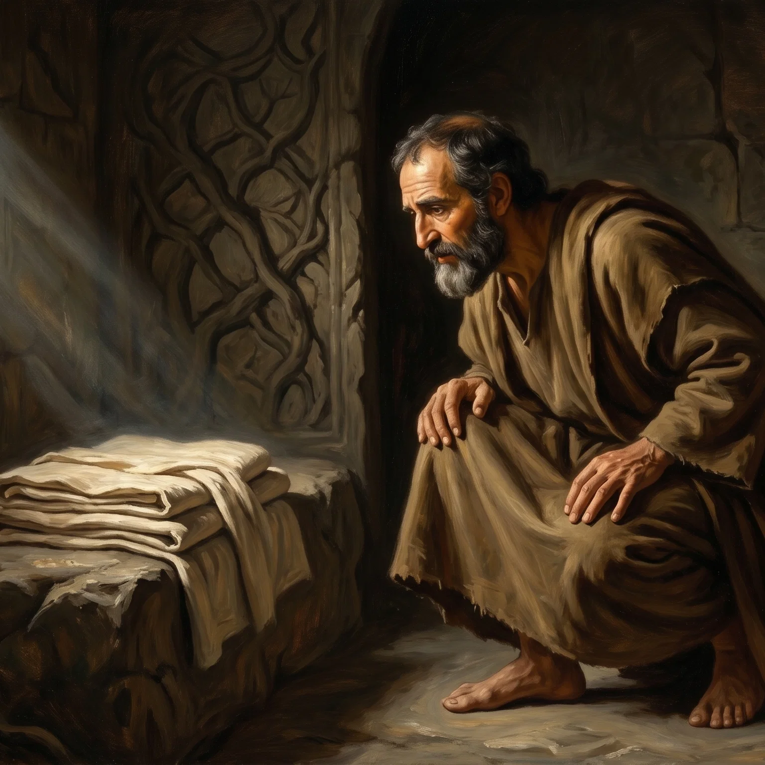 Peter at the Empty Tomb