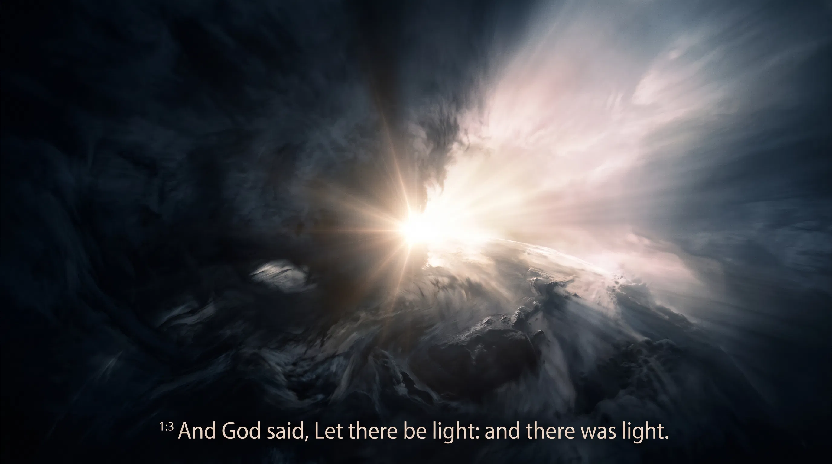 Light Breaks Through the Darkness at Creation
