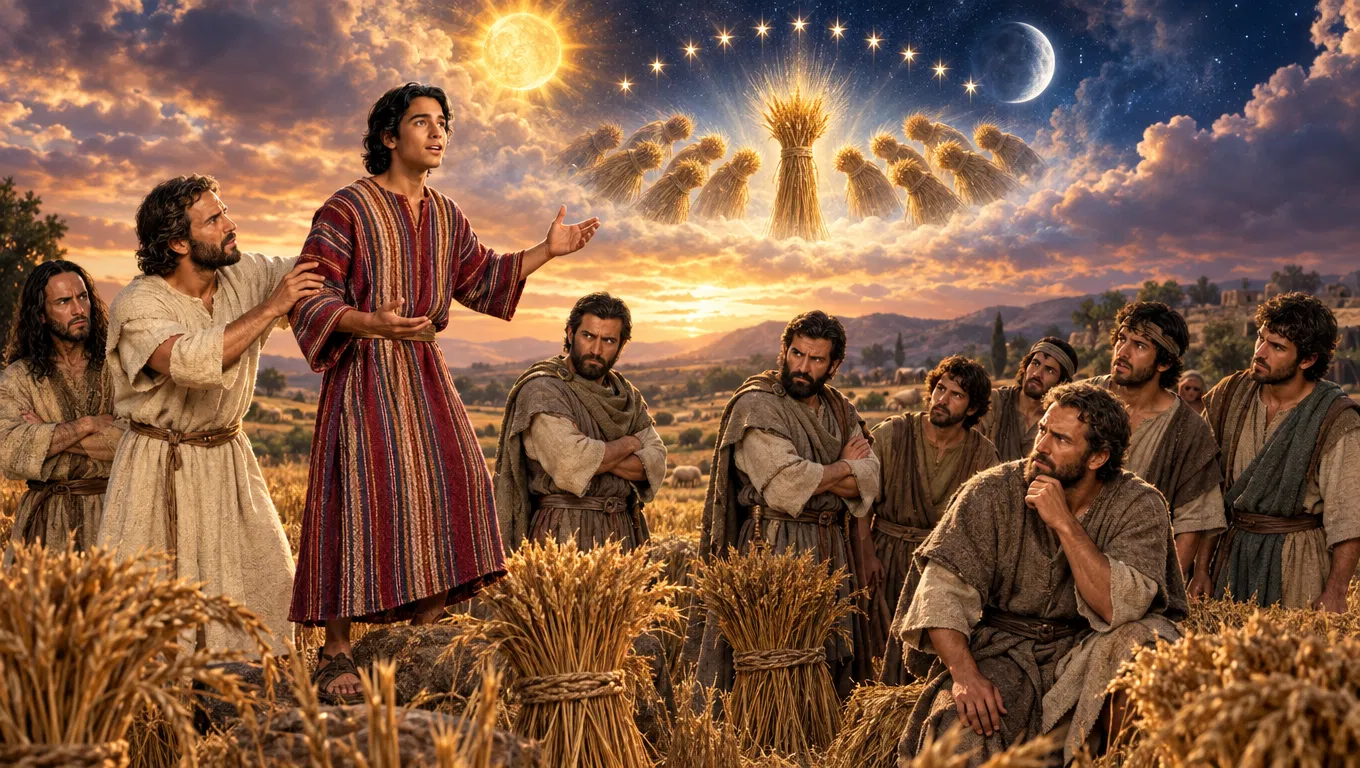 Joseph Tells His Brothers His Dream of Sheaves