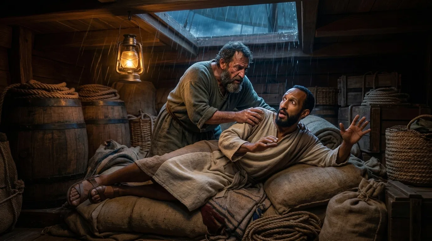 The Shipmaster Wakes Jonah