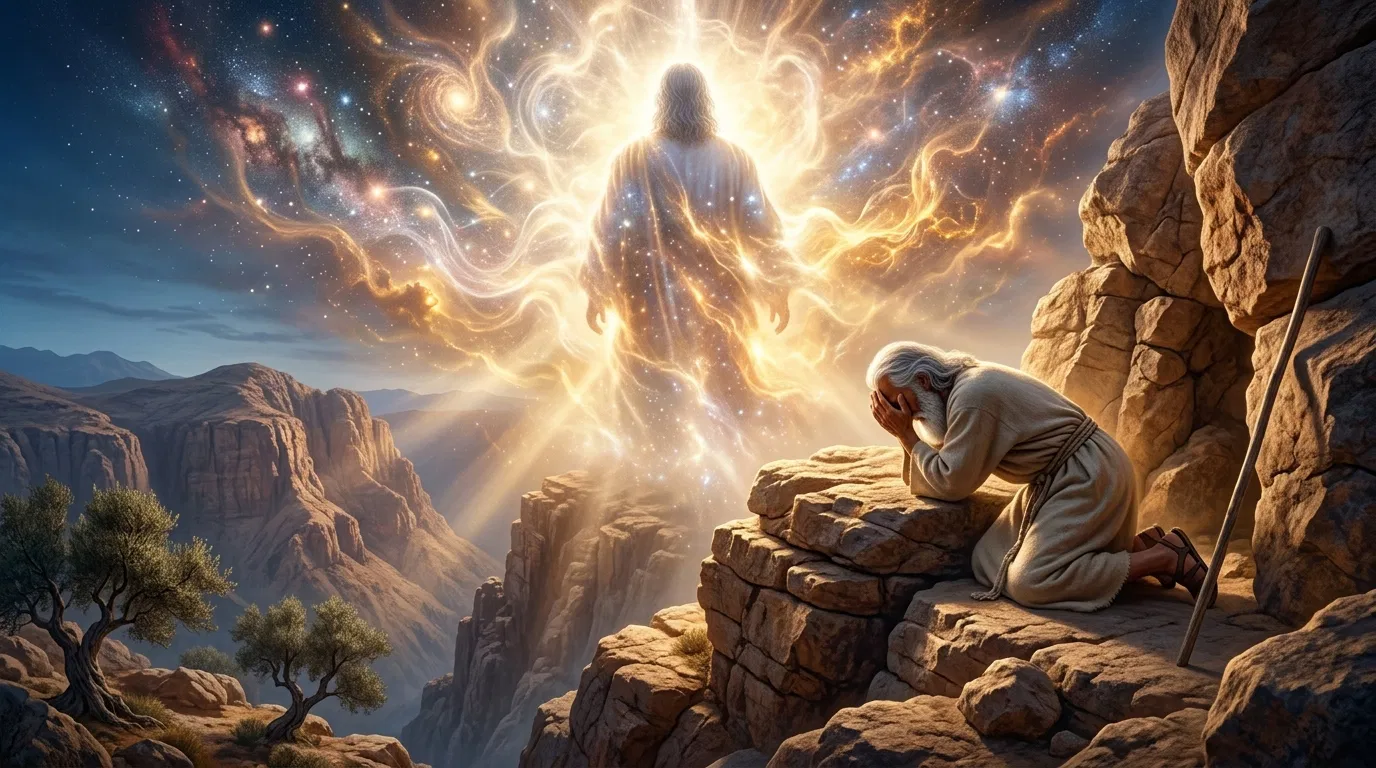 Moses Sees the Back of God in the Rock