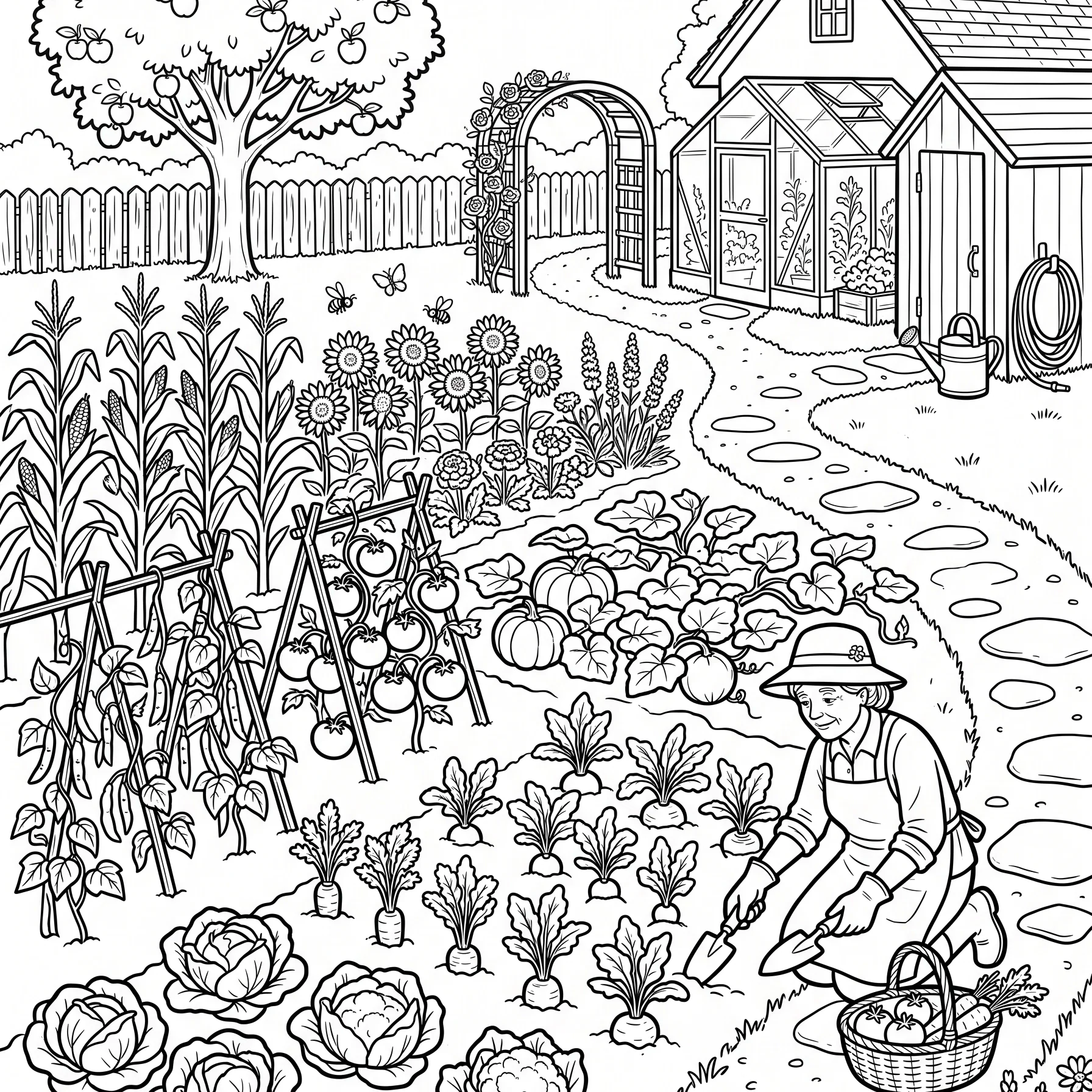 Abundant Harvest in Eden's Garden