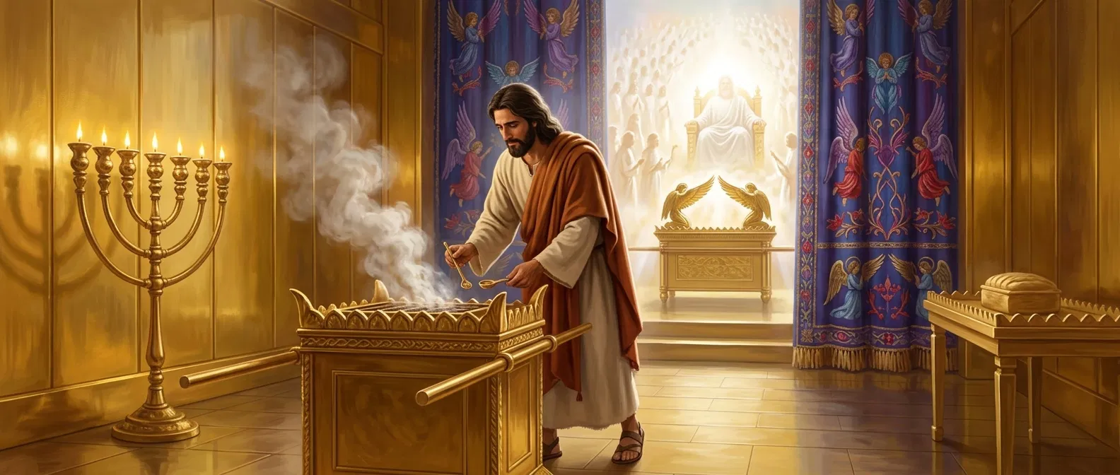 Jesus Ministers at the Altar of Incense