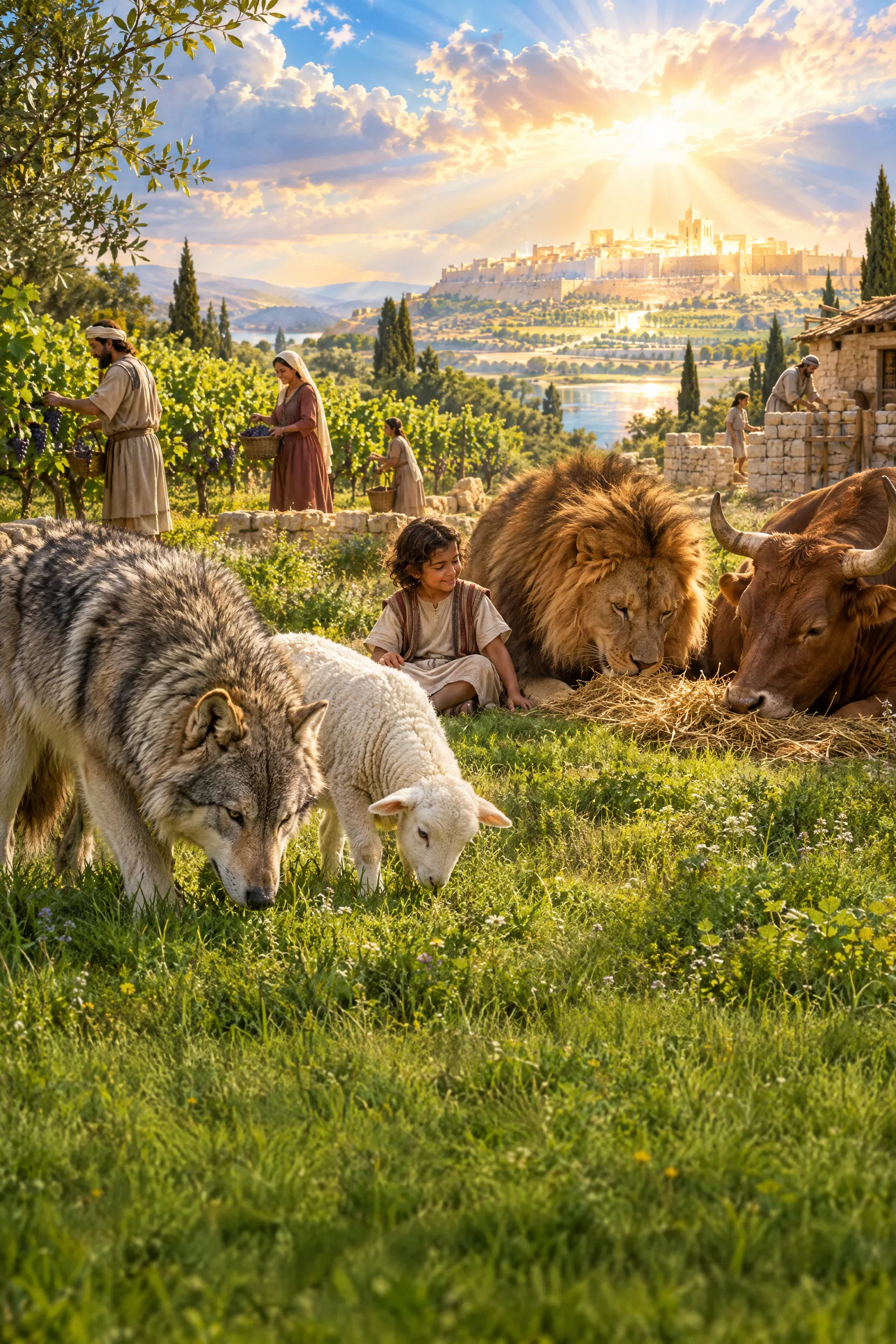 The Wolf and the Lamb Feed Together