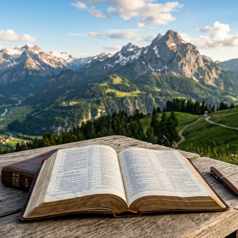 Divine Wisdom Amidst Ancient Peaks