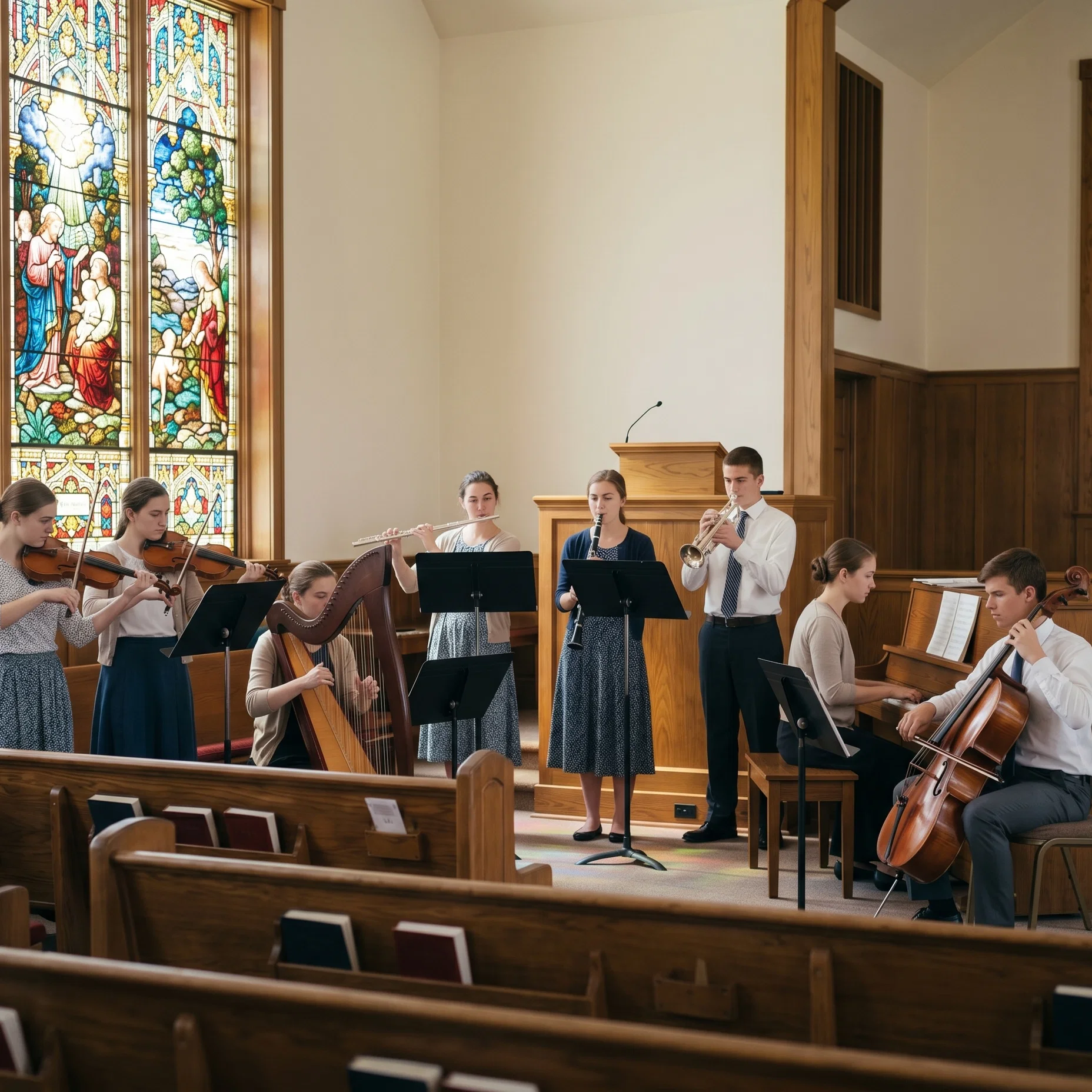 Rehearsal In The Sanctuary