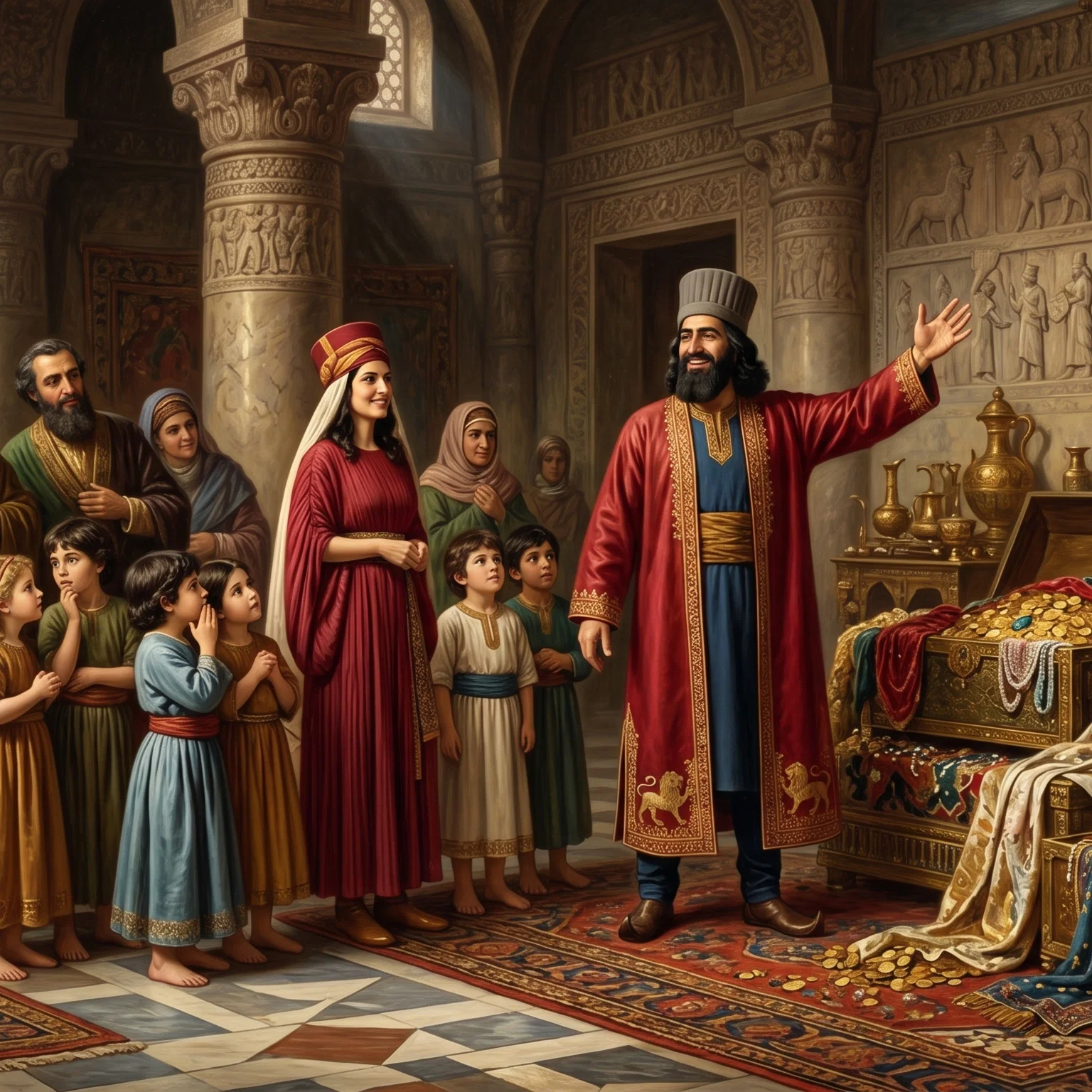 Haman Celebrating His Great Abundance