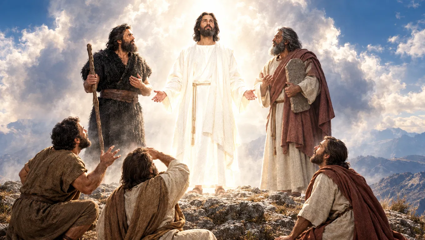 Jesus Transfigured with Moses and Elijah