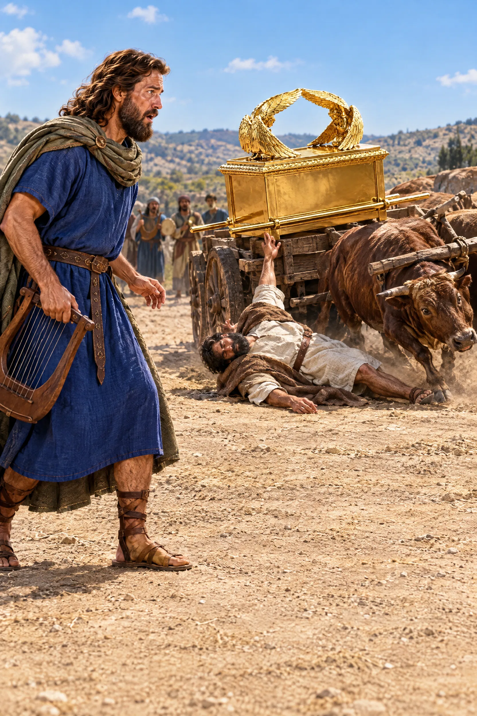 Uzza Falls Dead Beside the Ark