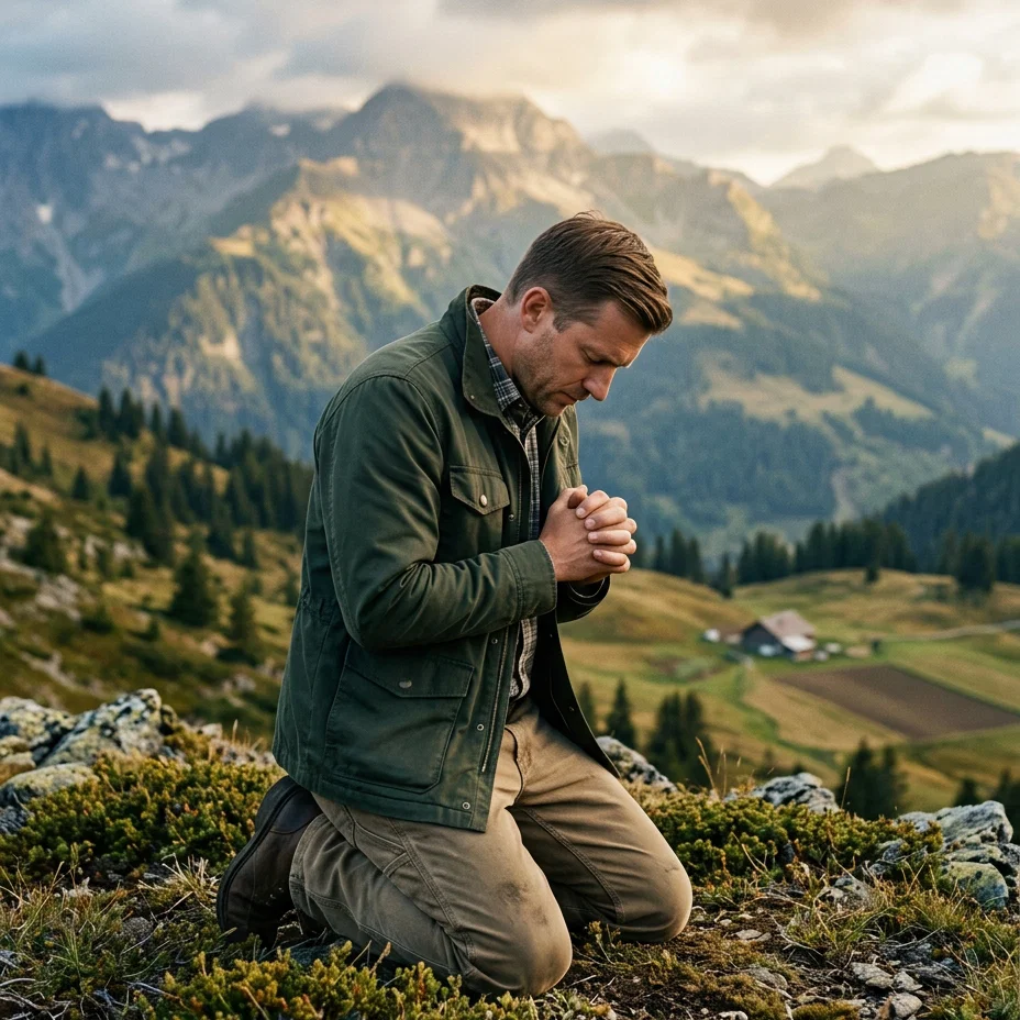 Morning Devotion on the Silent Peak