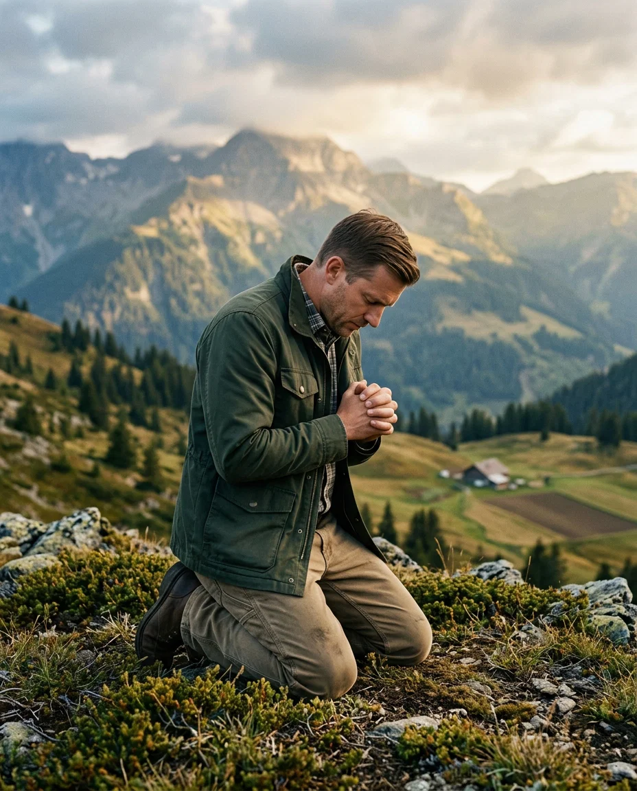 Morning Devotion on the Silent Peak