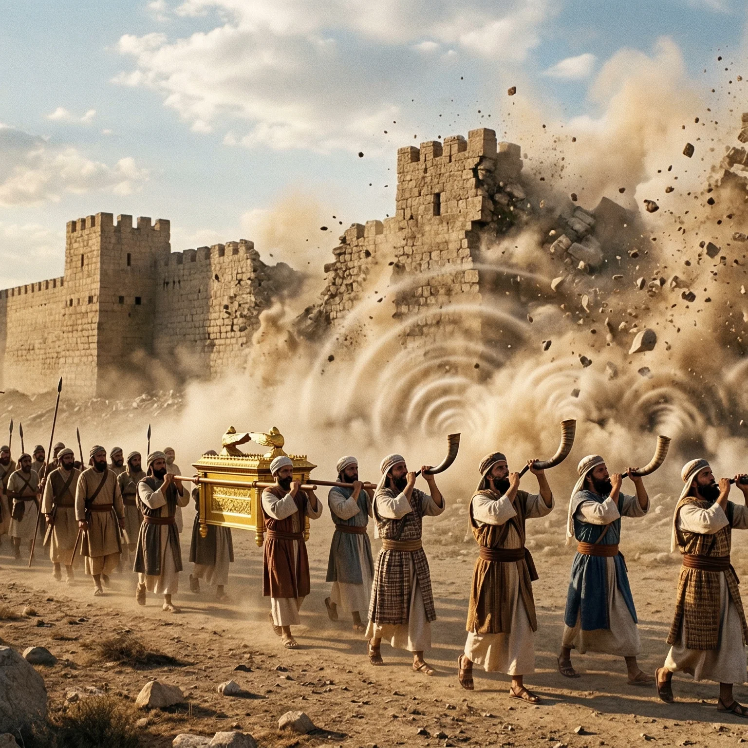 Sonic Shattering of the Jericho Walls