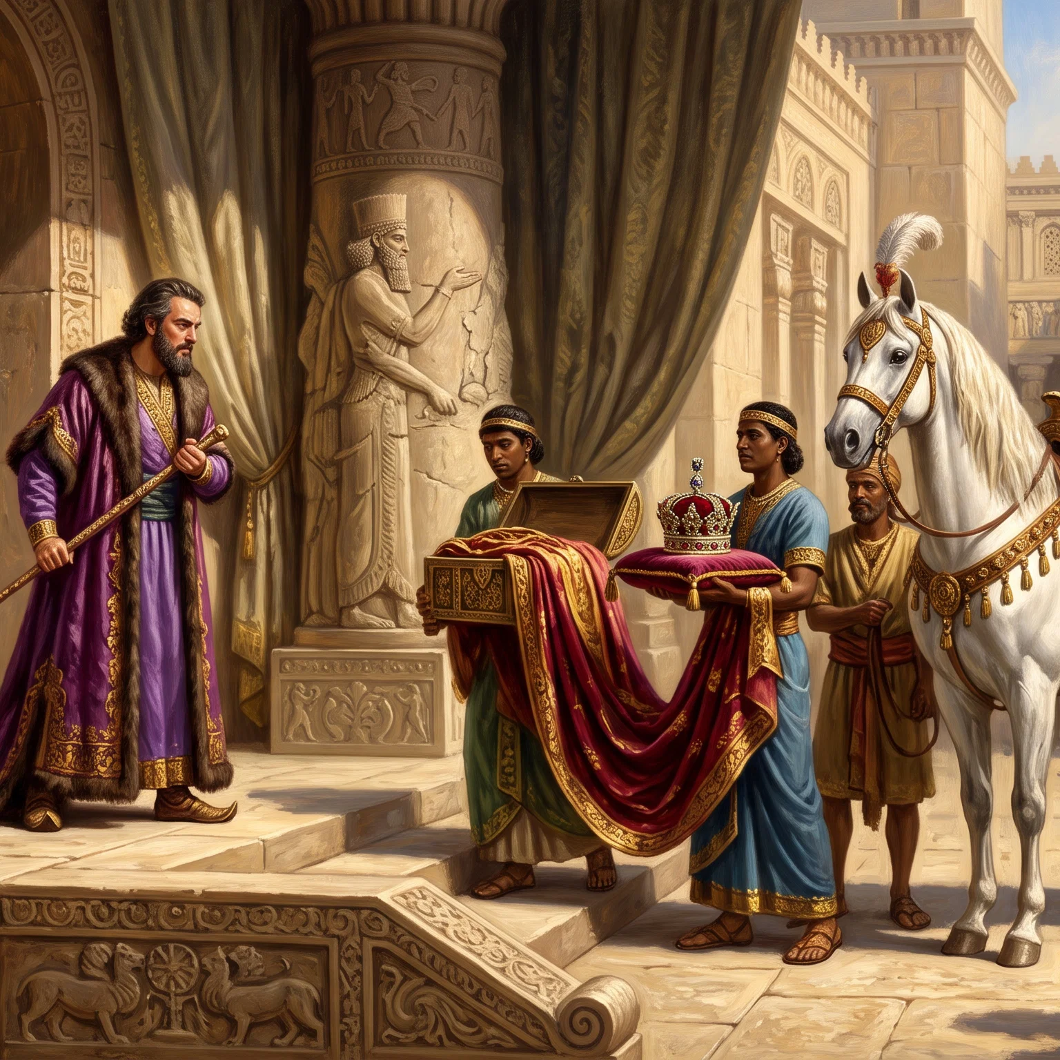 The King Honors the Faithful Servant