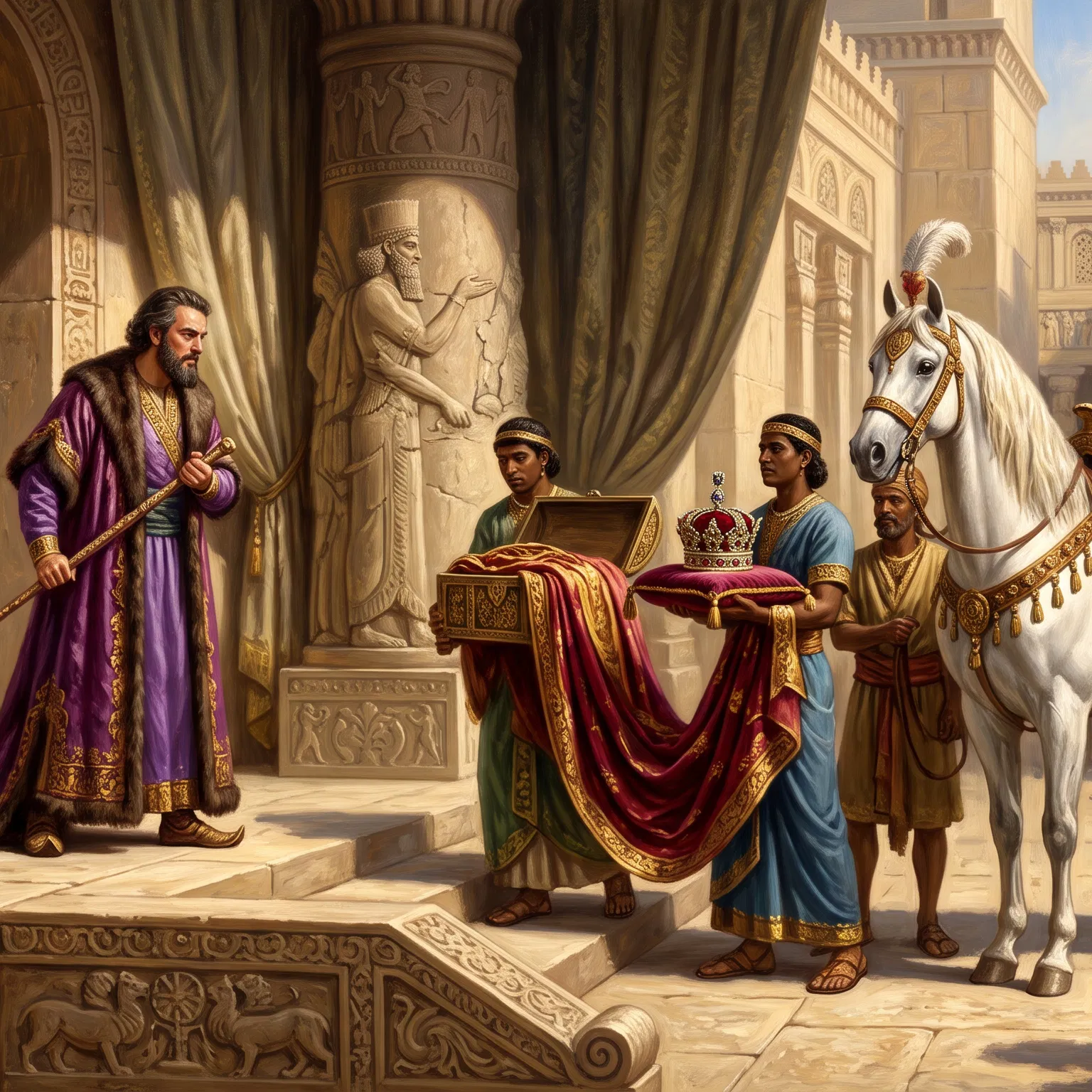 The King Honors the Faithful Servant
