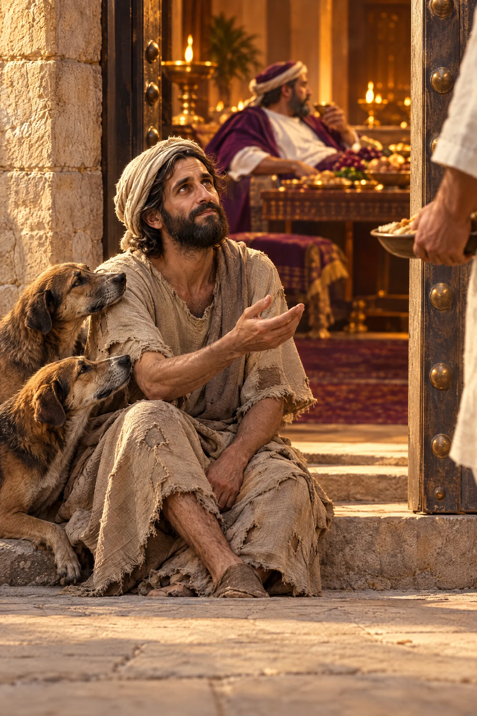 The Beggar Sits at the Rich Man's Gate