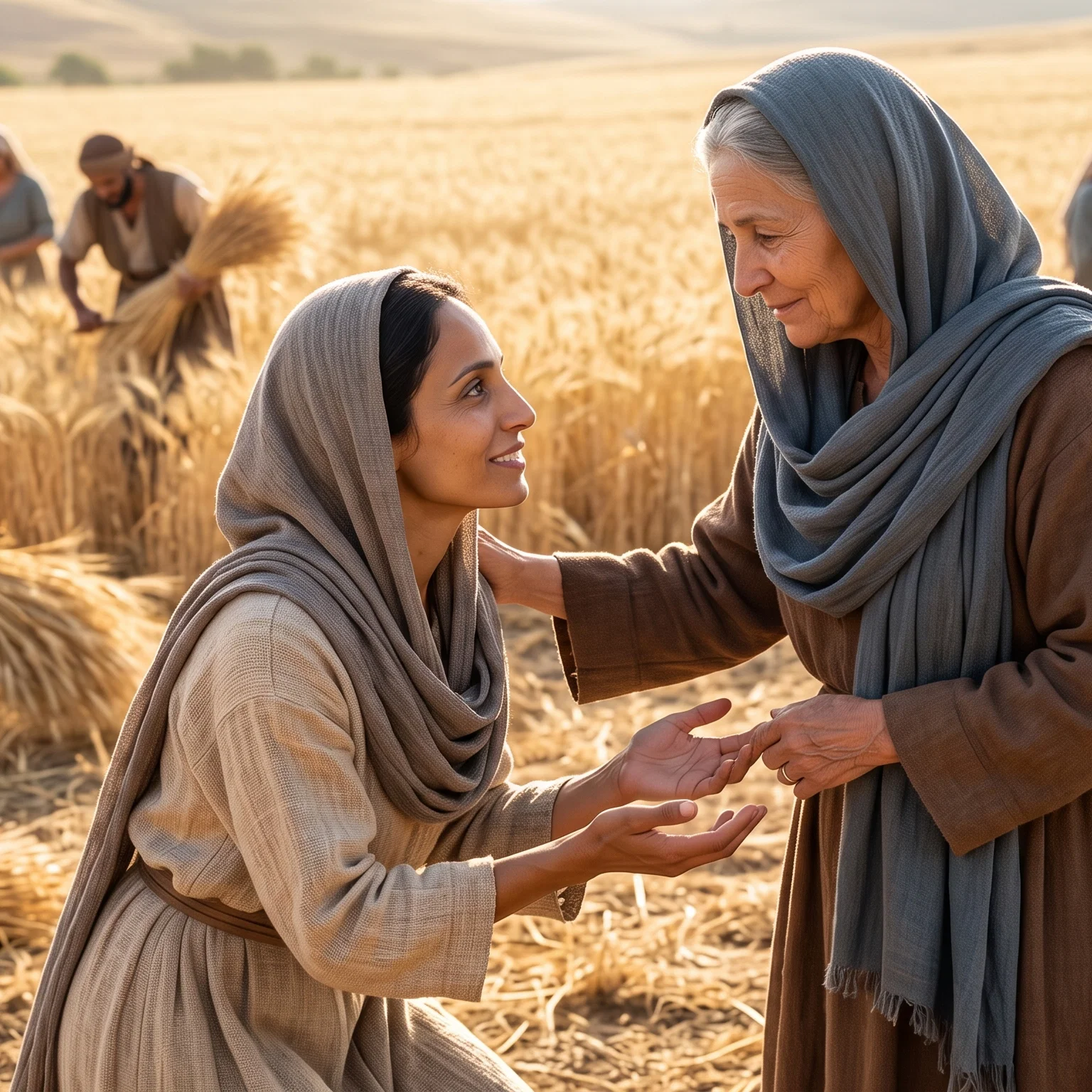Gleaning Beneath the Golden Harvest Sun