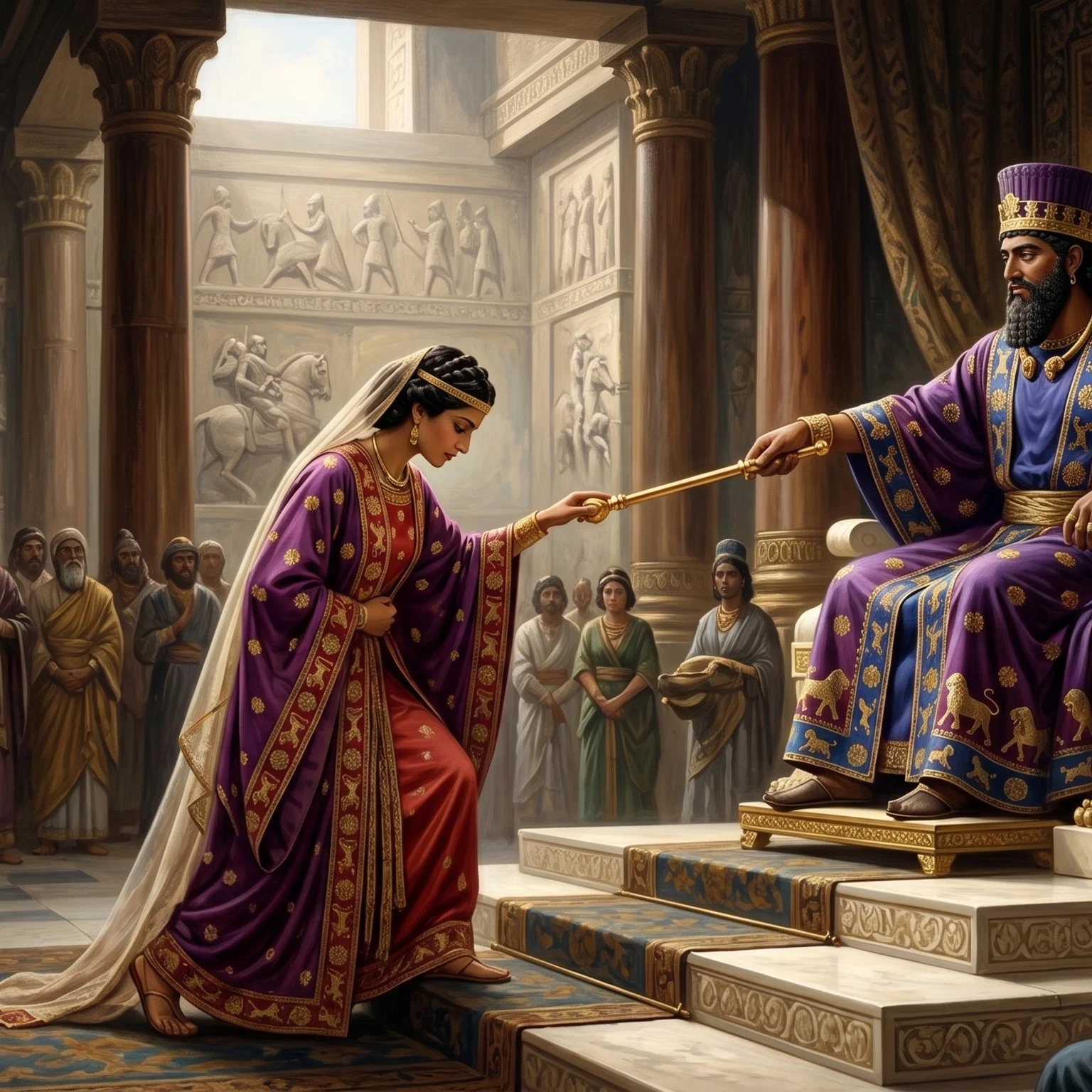 The Queen Approaches the Golden Sceptre