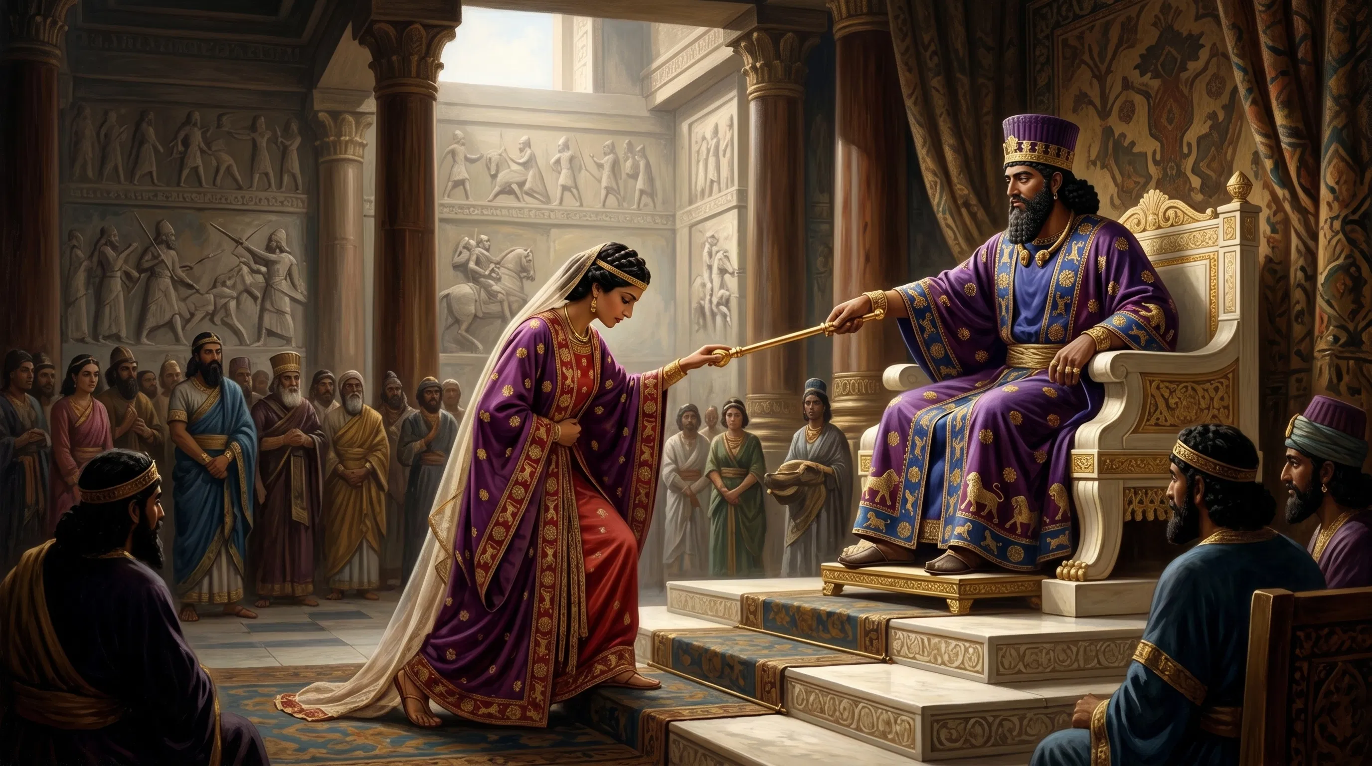 The Queen Approaches the Golden Sceptre