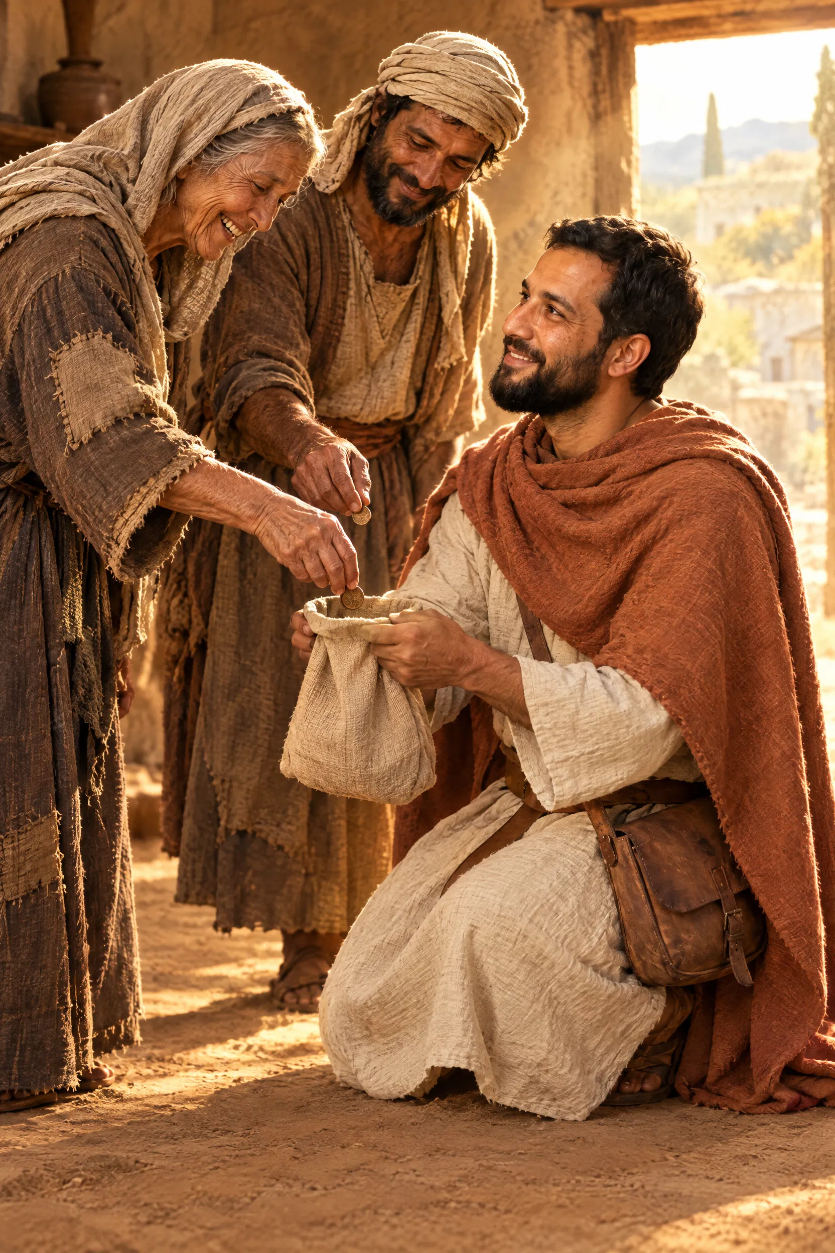 Macedonian Widow Gives Her Coins to Titus