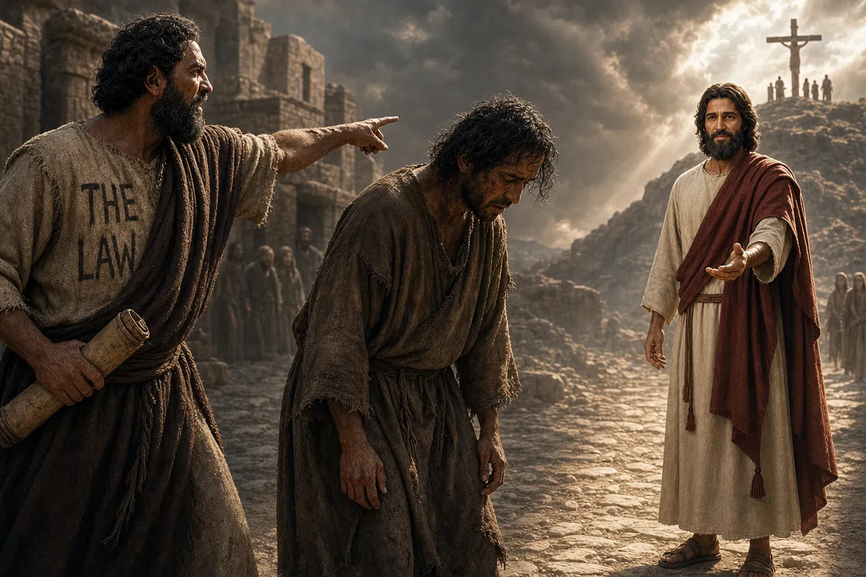 The Law Pointing A Condemned Sinner To Jesus