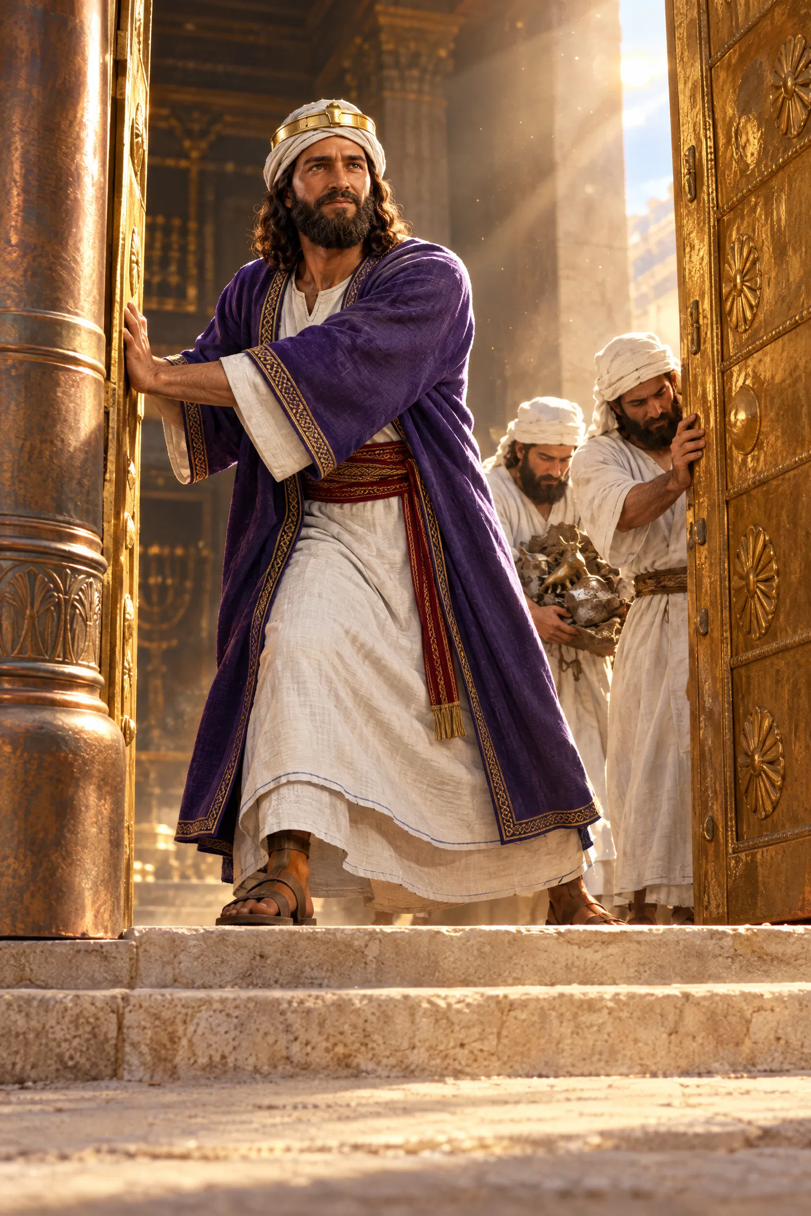Hezekiah Opens the Doors of the Temple