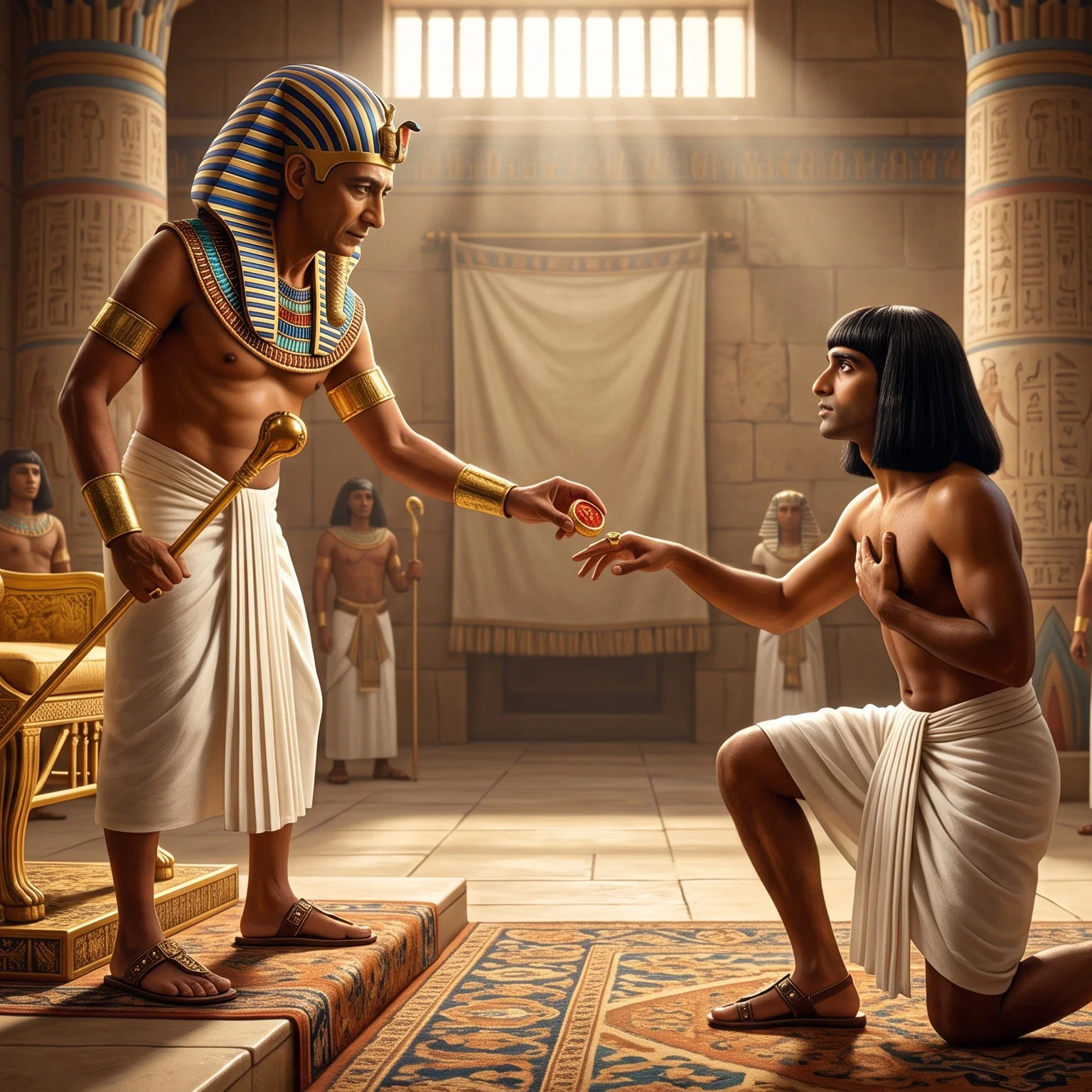 The Pharaoh Bestows Royal Authority