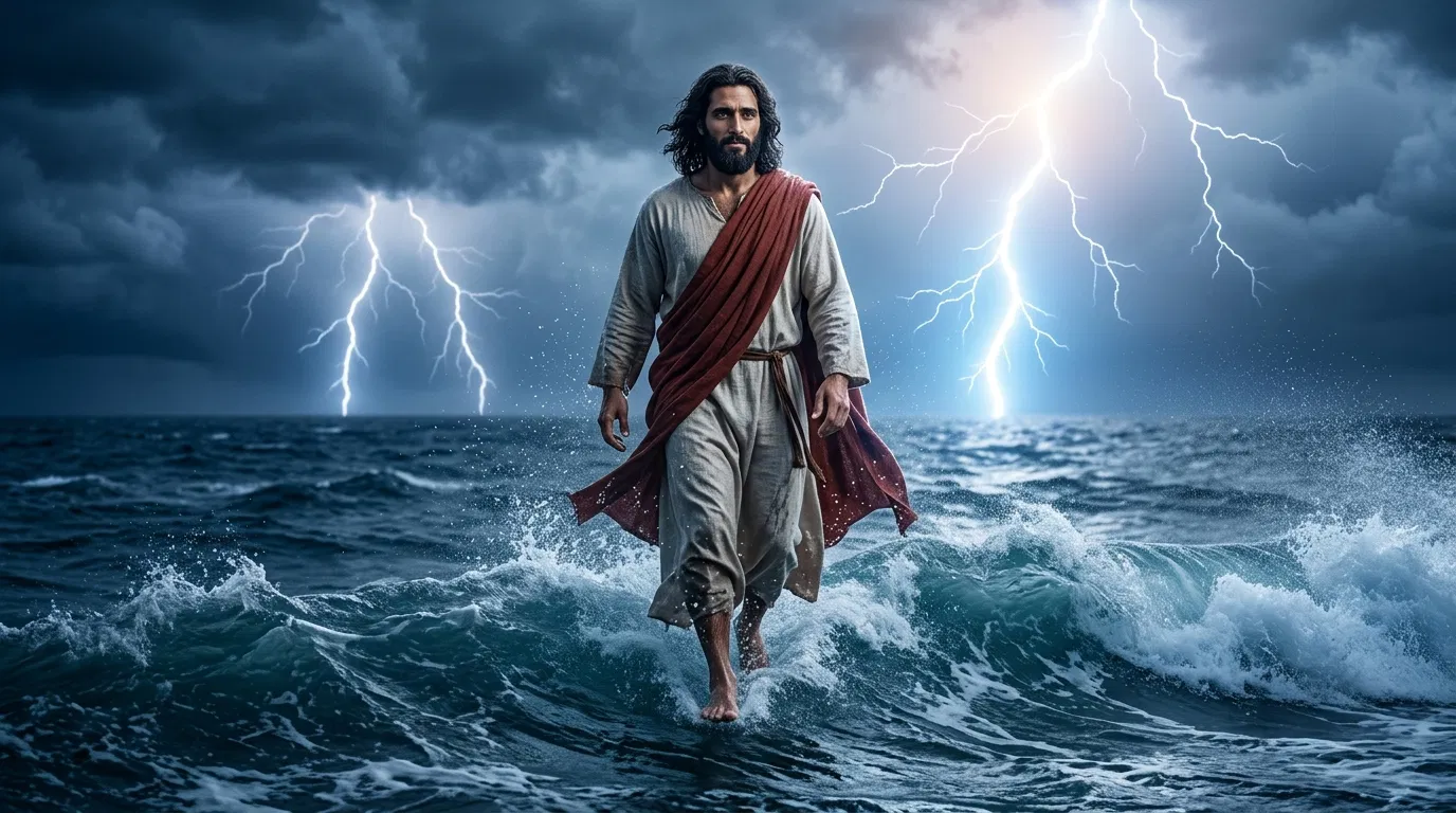 Jesus Walking on the Stormy Sea