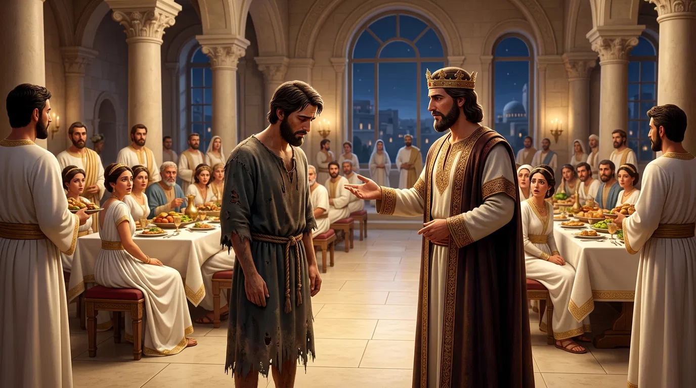 The King Confronts the Man Without a Wedding Garment