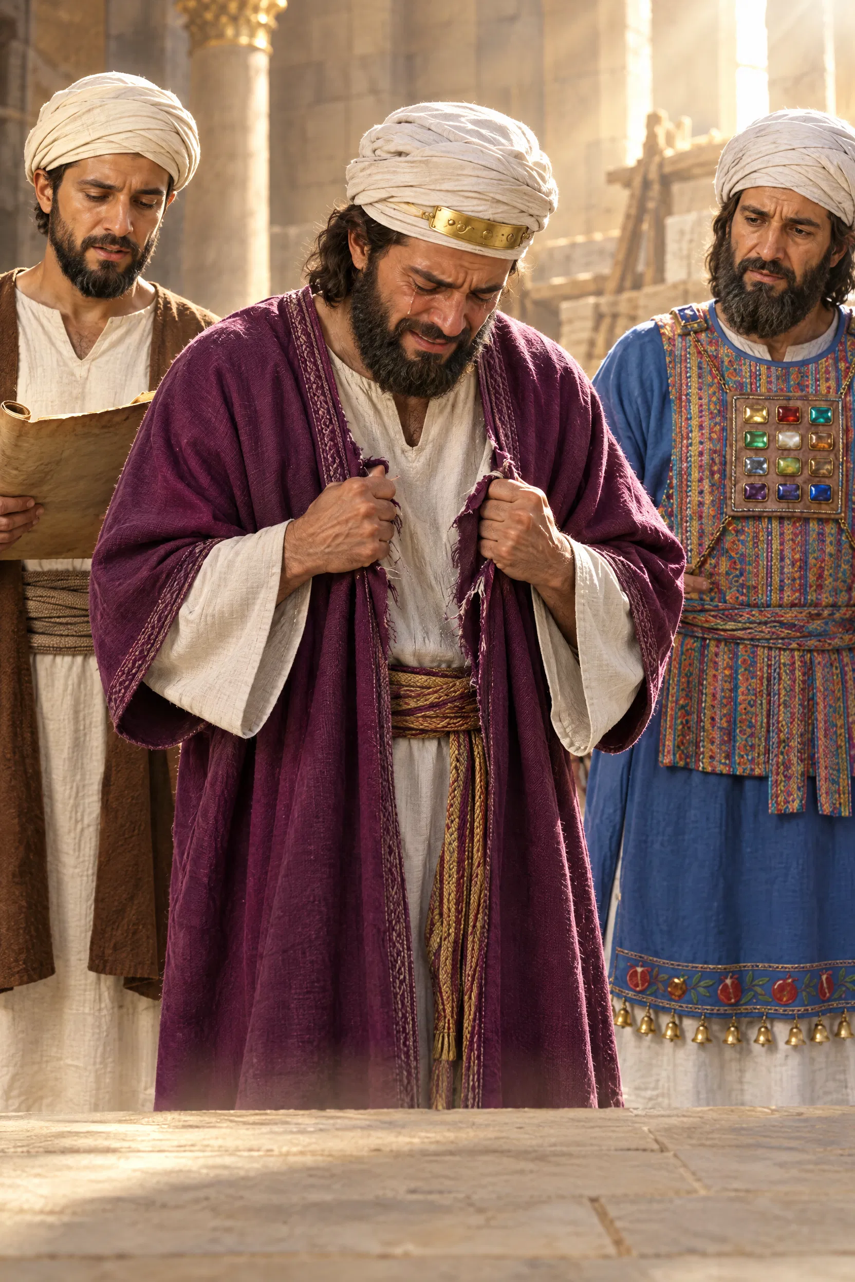 Josiah Tears His Robe at the Words of the Law