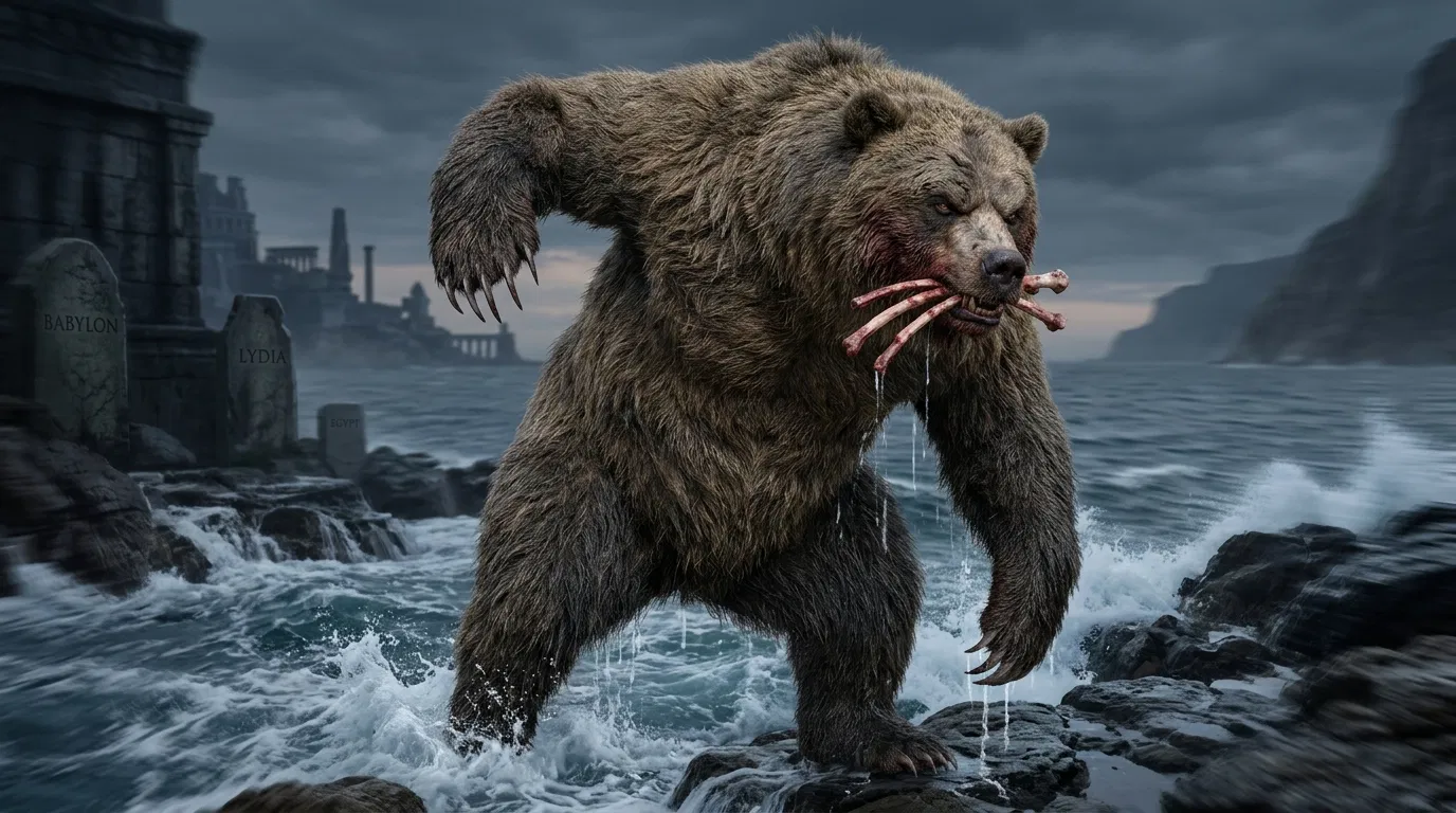 The Bear with Three Ribs Rising from the Sea