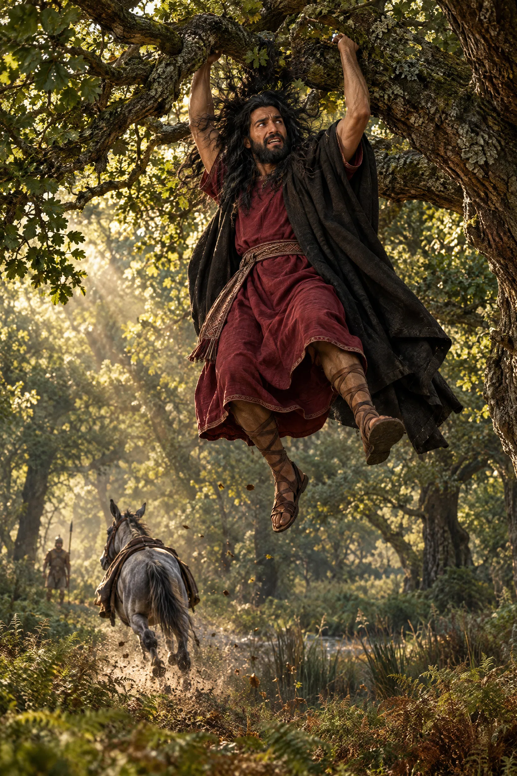 Absalom Hangs from the Oak by His Hair
